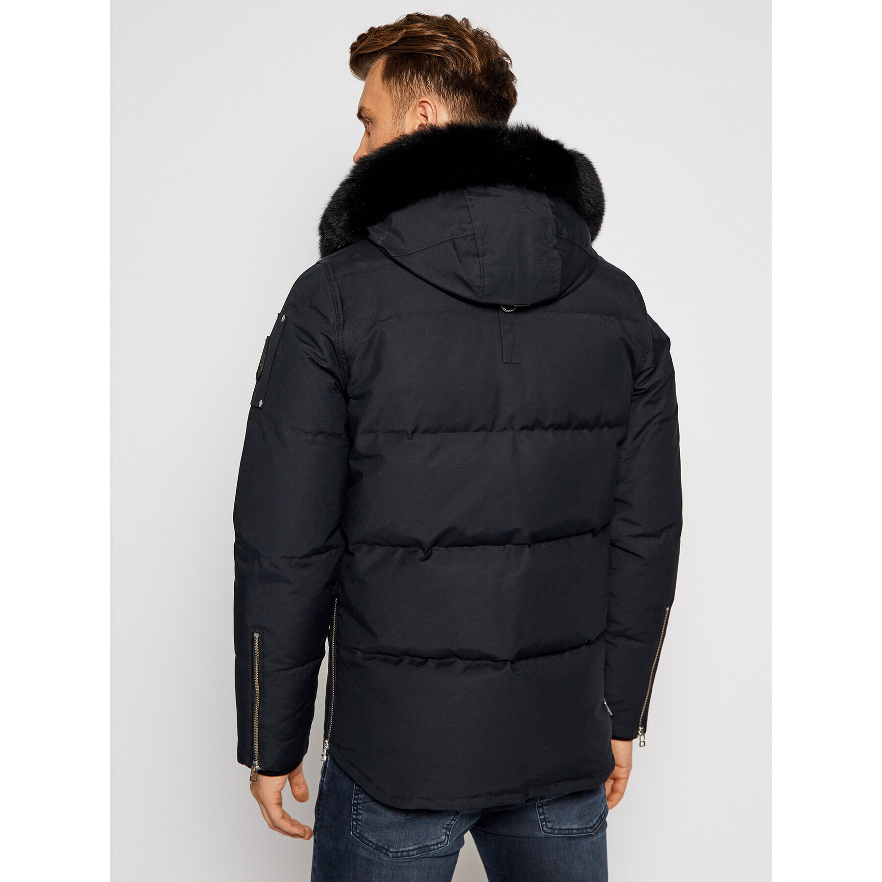 Moose Knuckles Пухено яке 3Q Jacket MK2228M3Q Тъмносин Regular Fit - Pepit.bg