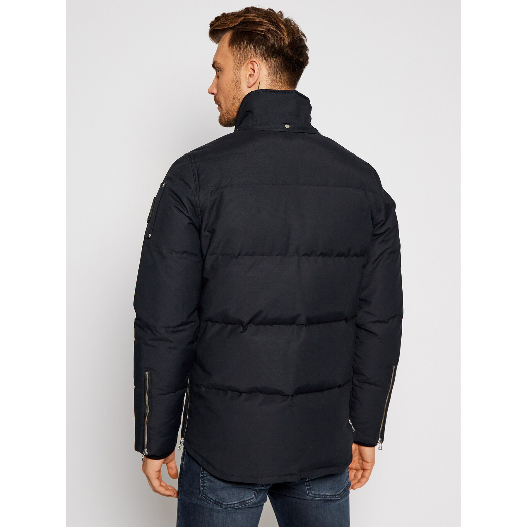 Moose Knuckles Пухено яке 3Q Jacket MK2228M3Q Тъмносин Regular Fit - Pepit.bg