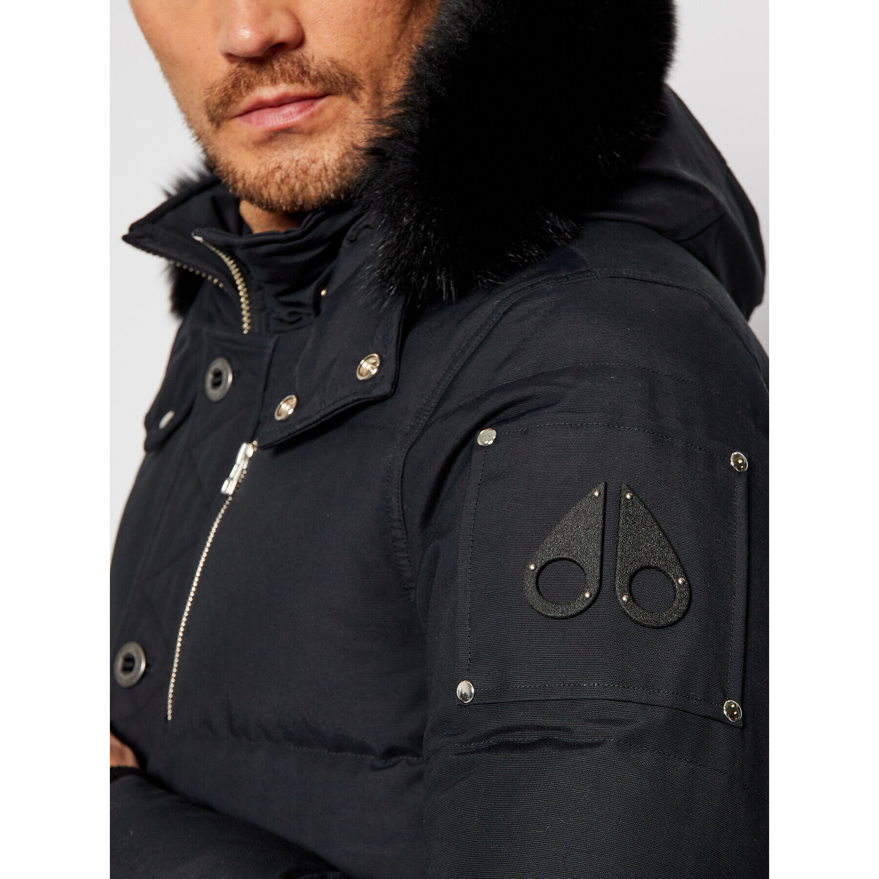 Moose Knuckles Пухено яке 3Q Jacket MK2228M3Q Тъмносин Regular Fit - Pepit.bg