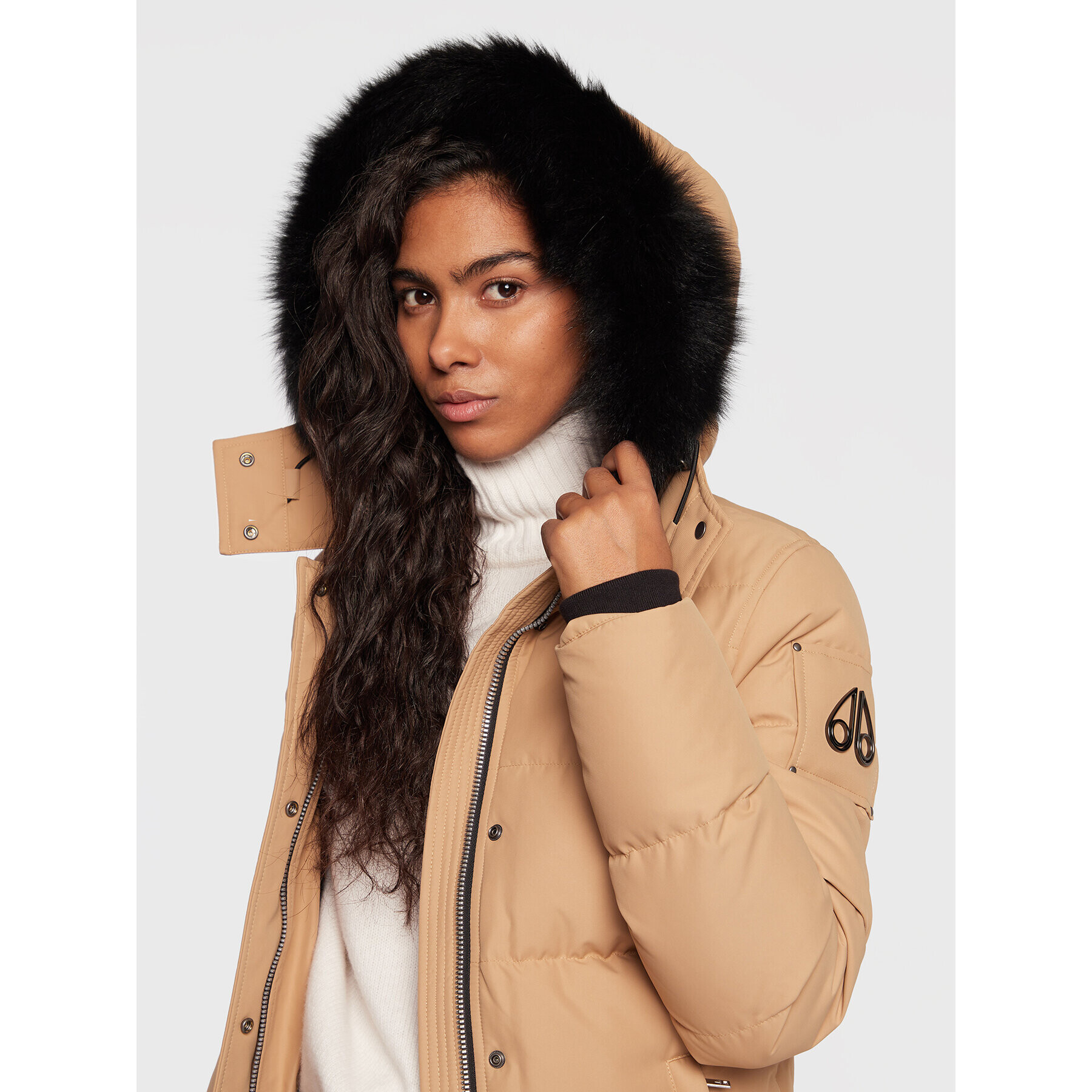 Moose Knuckles Пухено яке M32LJ179 Бежов Regular Fit - Pepit.bg