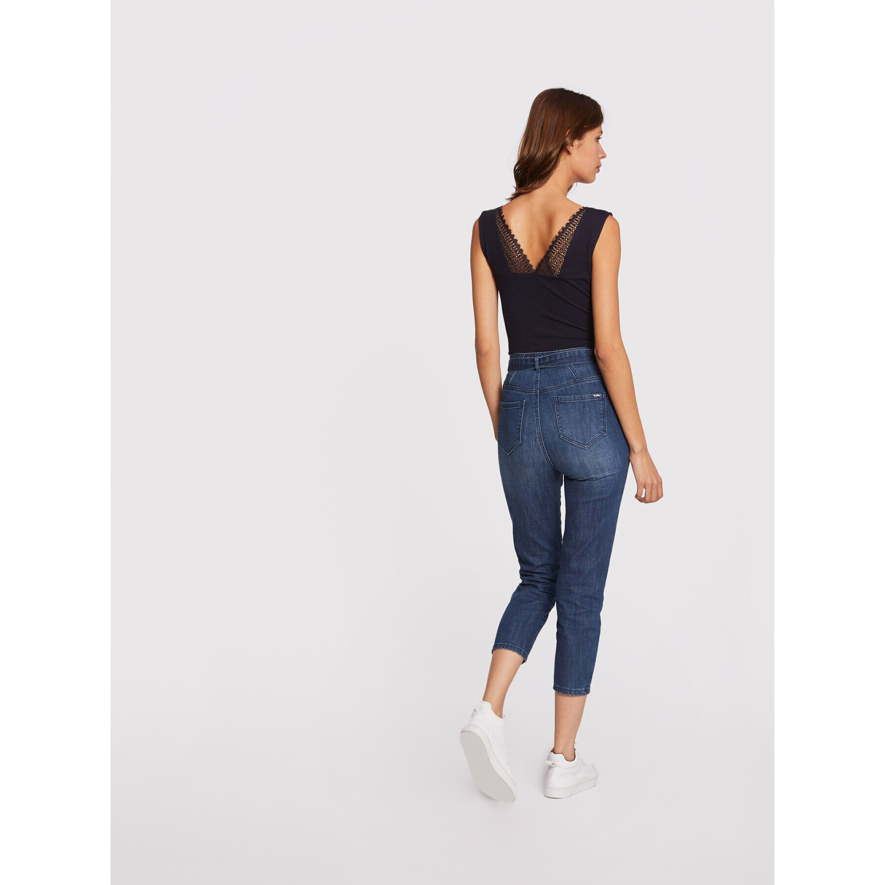 Morgan Блуза 212-DAEVA Тъмносин Slim Fit - Pepit.bg