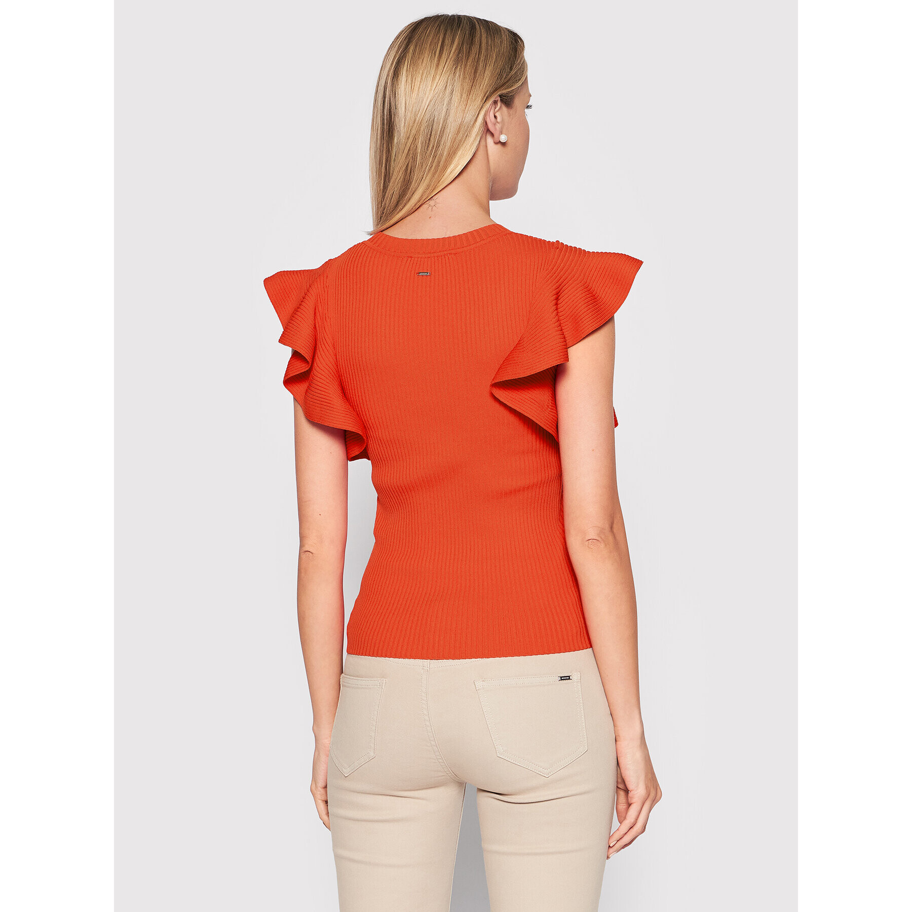 Morgan Блуза 221-MONY Оранжев Slim Fit - Pepit.bg