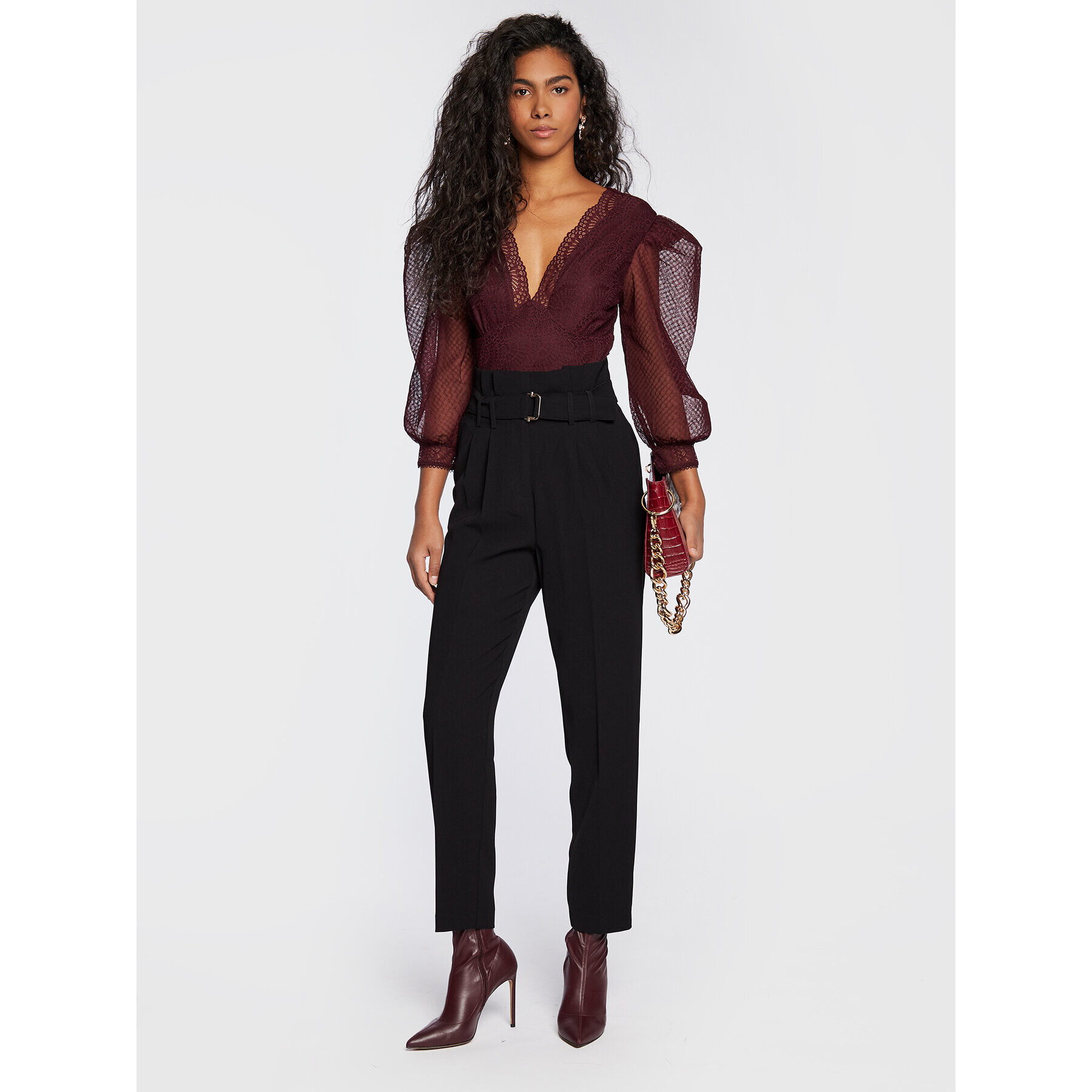 Morgan Боди 222-TIFEN Бордо Slim Fit - Pepit.bg