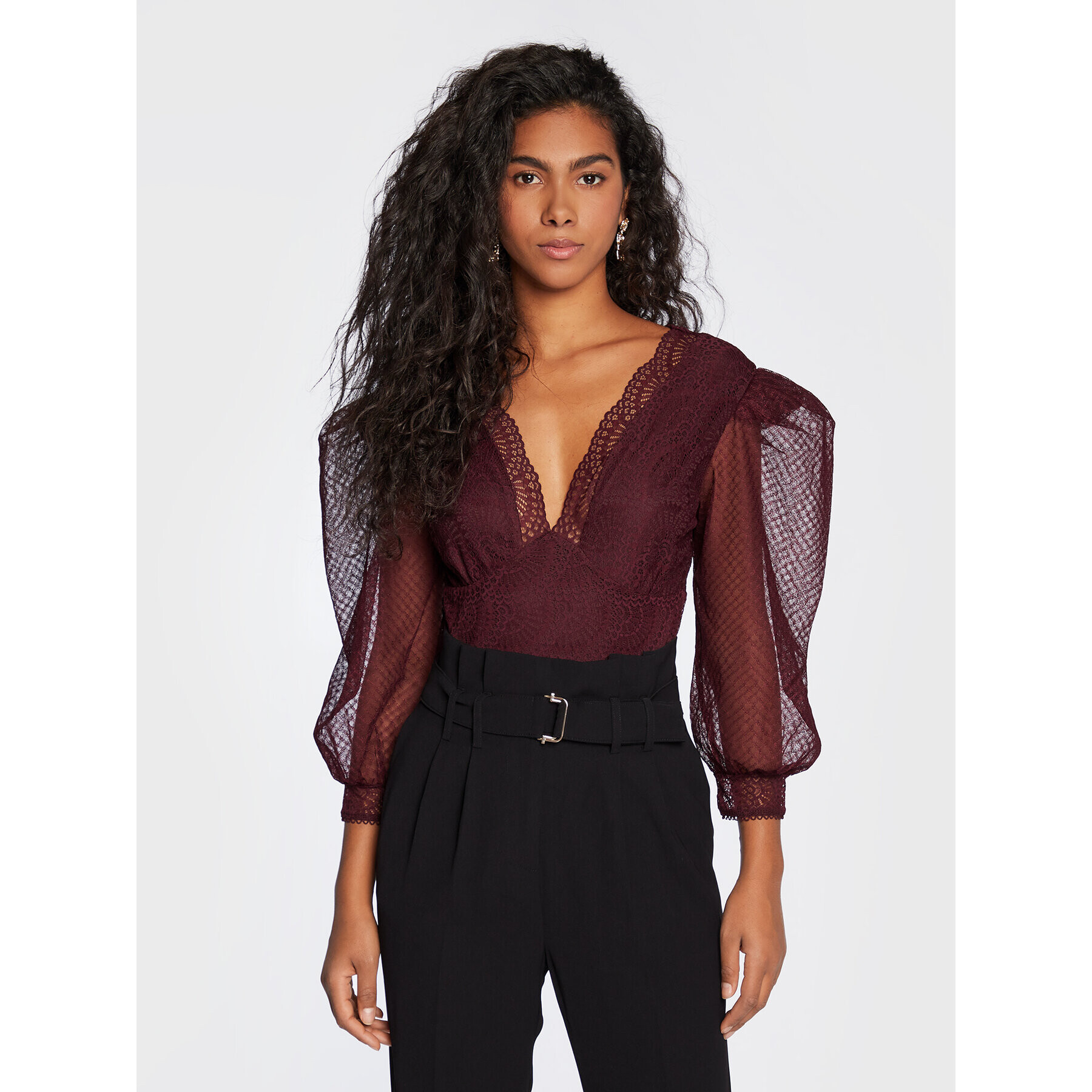 Morgan Боди 222-TIFEN Бордо Slim Fit - Pepit.bg