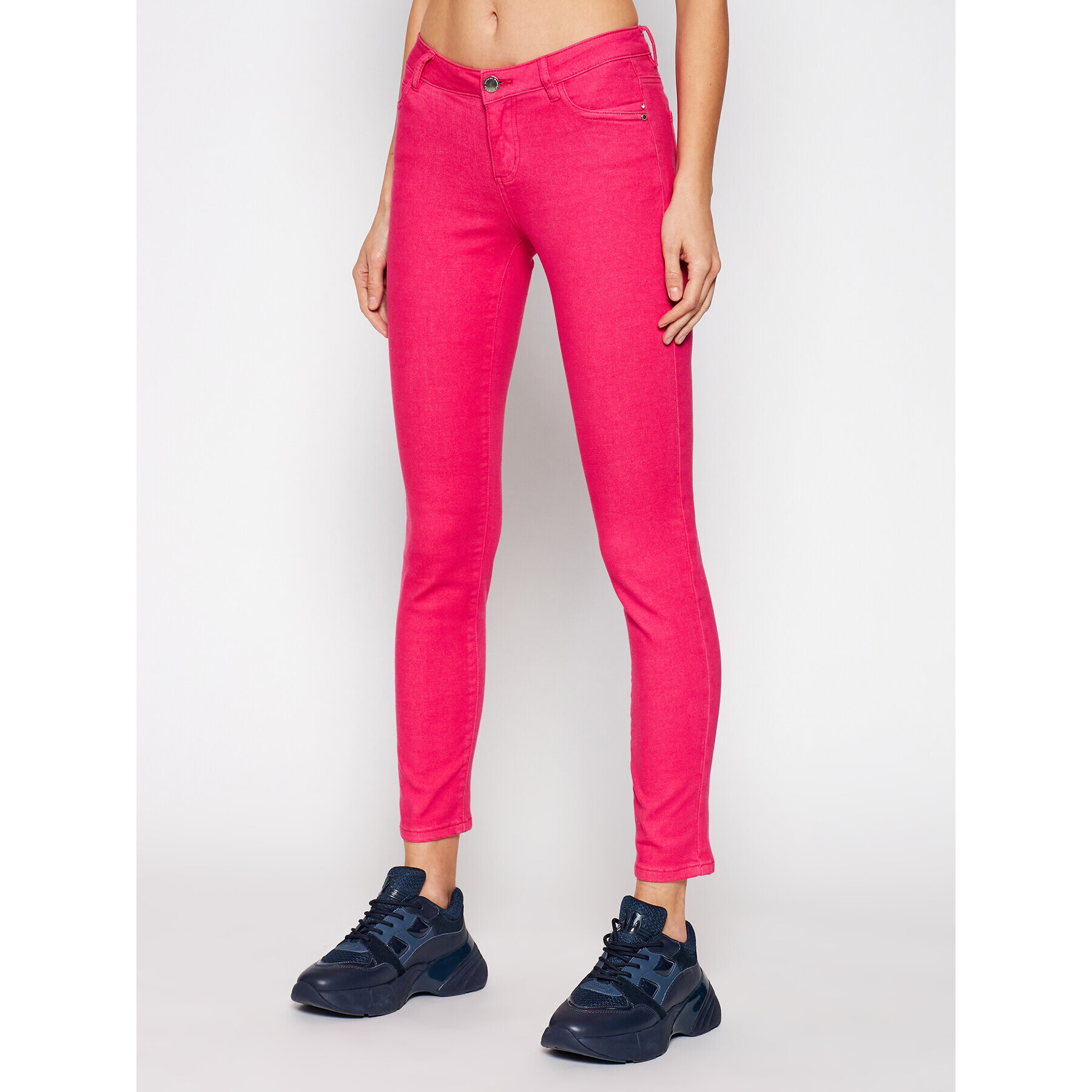 Morgan Дънки 211-PETRA1 Розов Skinny Fit - Pepit.bg