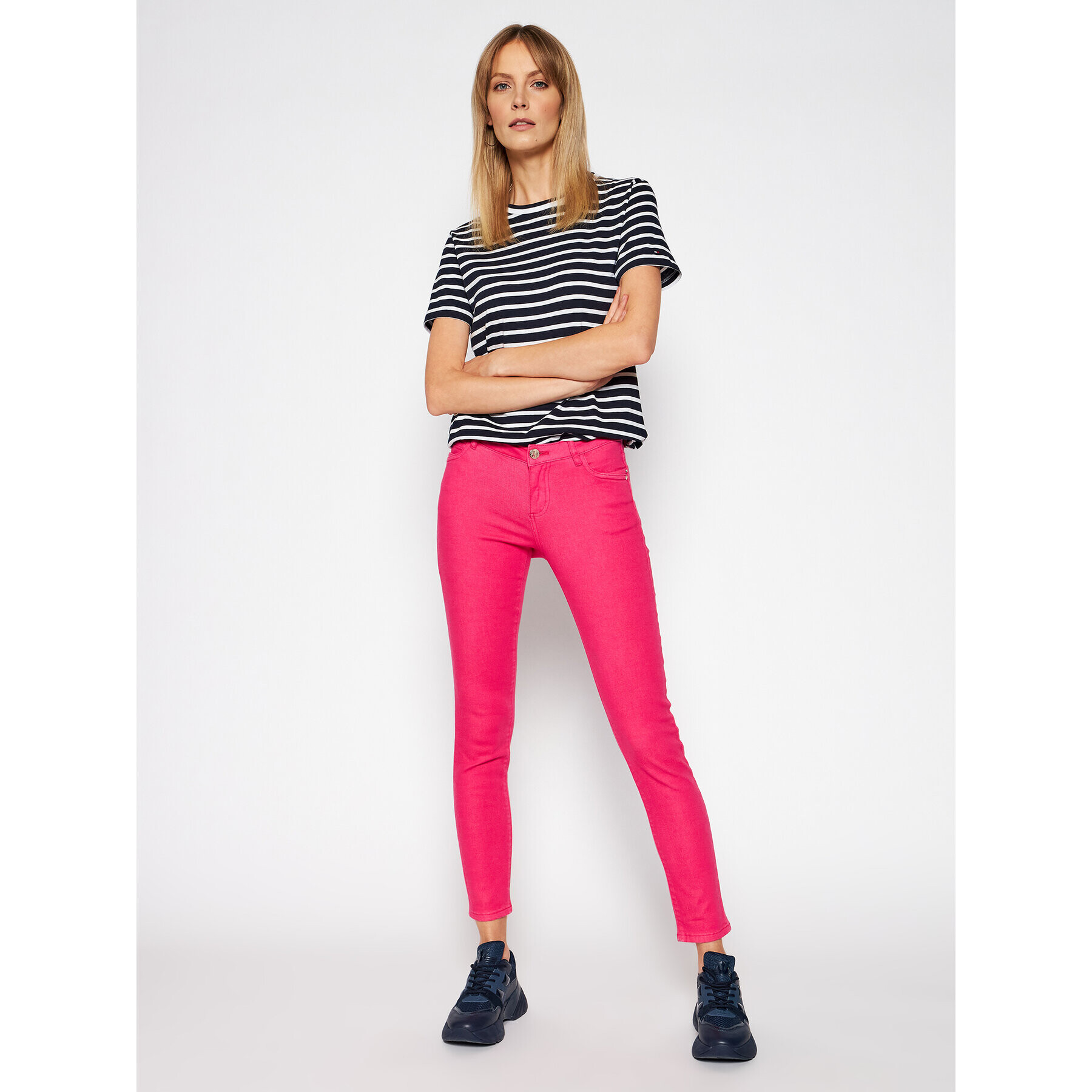 Morgan Дънки 211-PETRA1 Розов Skinny Fit - Pepit.bg