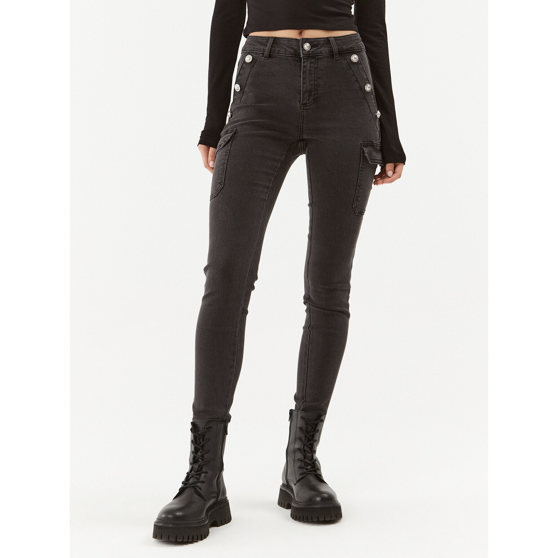Morgan Дънки 232-PEMA1 Сив Slim Fit - Pepit.bg
