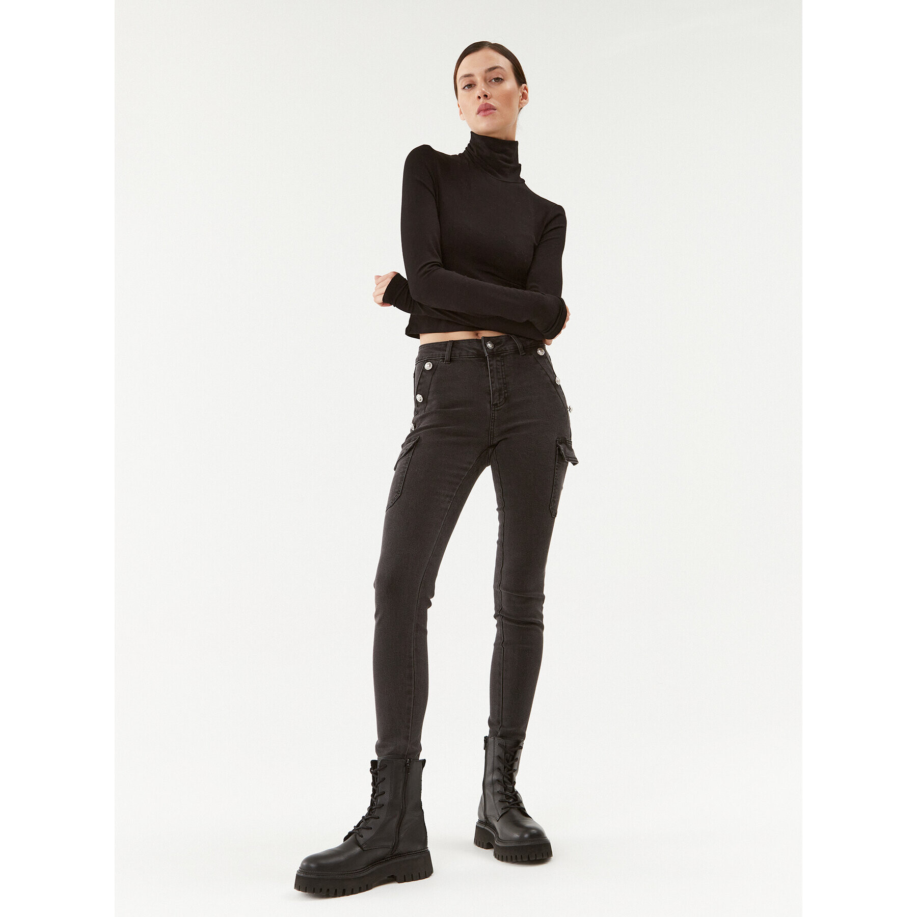 Morgan Дънки 232-PEMA1 Сив Slim Fit - Pepit.bg
