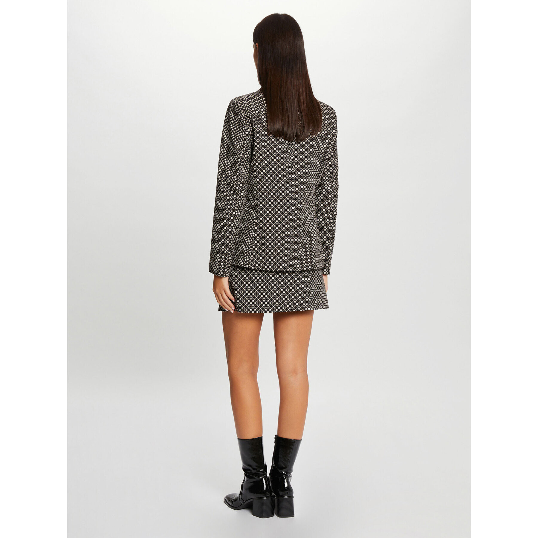 Morgan Мини пола 232-JAYNO.F Черен Slim Fit - Pepit.bg