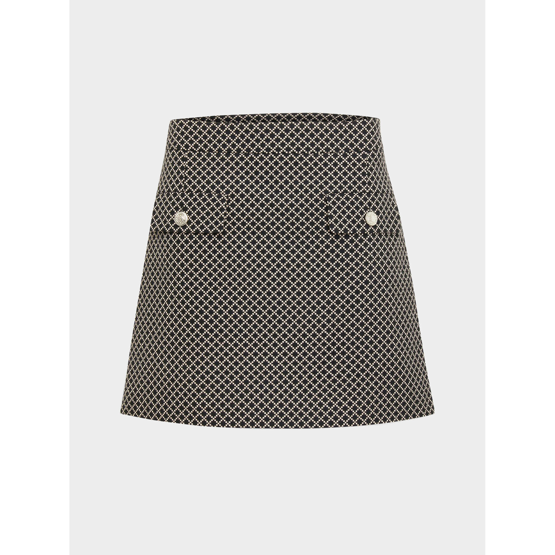 Morgan Мини пола 232-JAYNO.F Черен Slim Fit - Pepit.bg