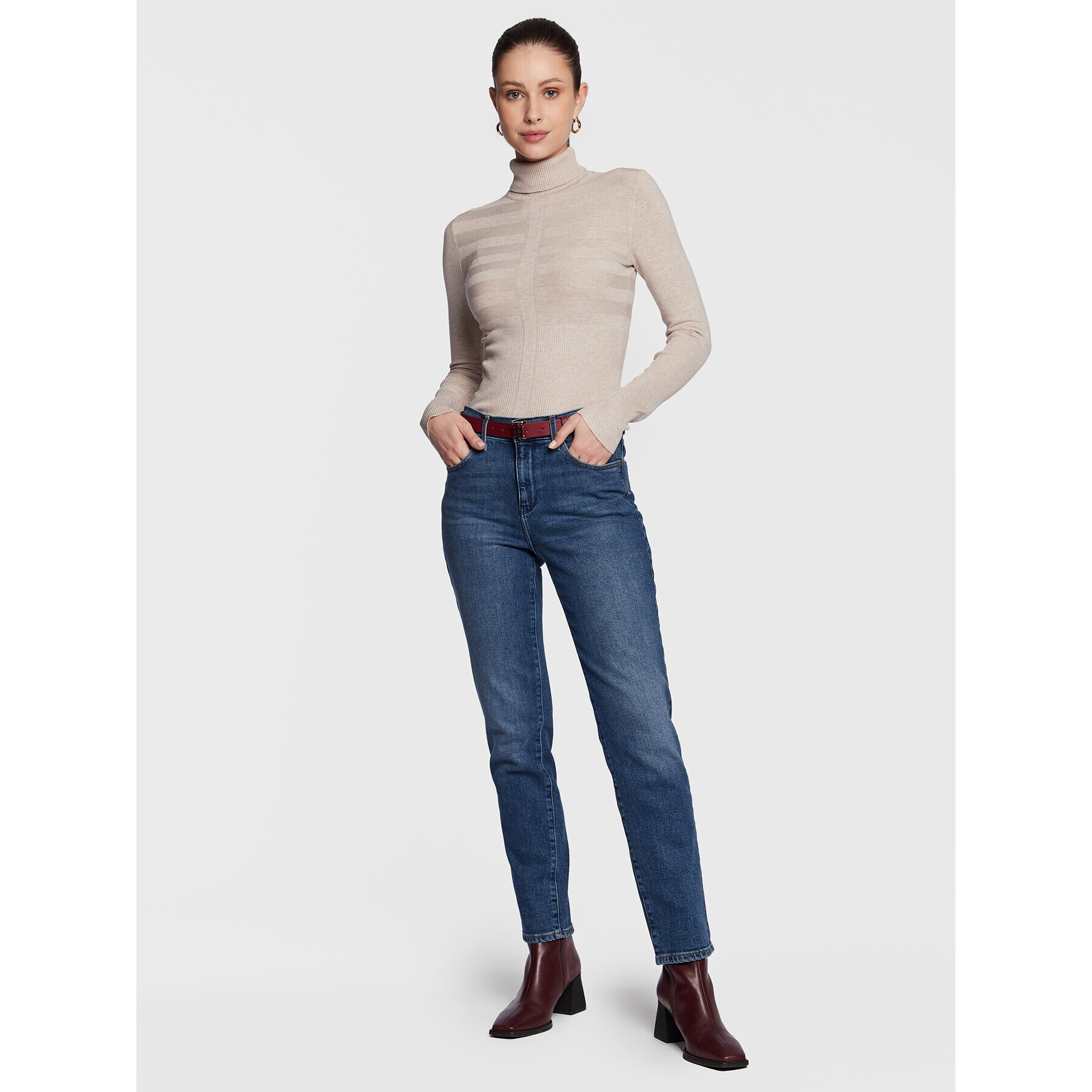 Morgan Поло 132-MENTOS.M Бежов Slim Fit - Pepit.bg