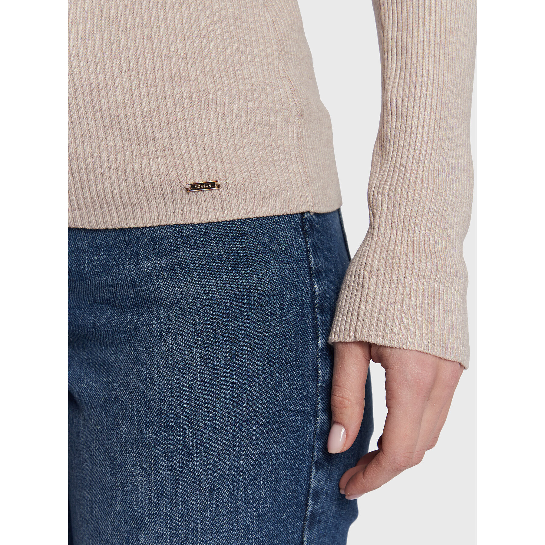 Morgan Поло 132-MENTOS.M Бежов Slim Fit - Pepit.bg