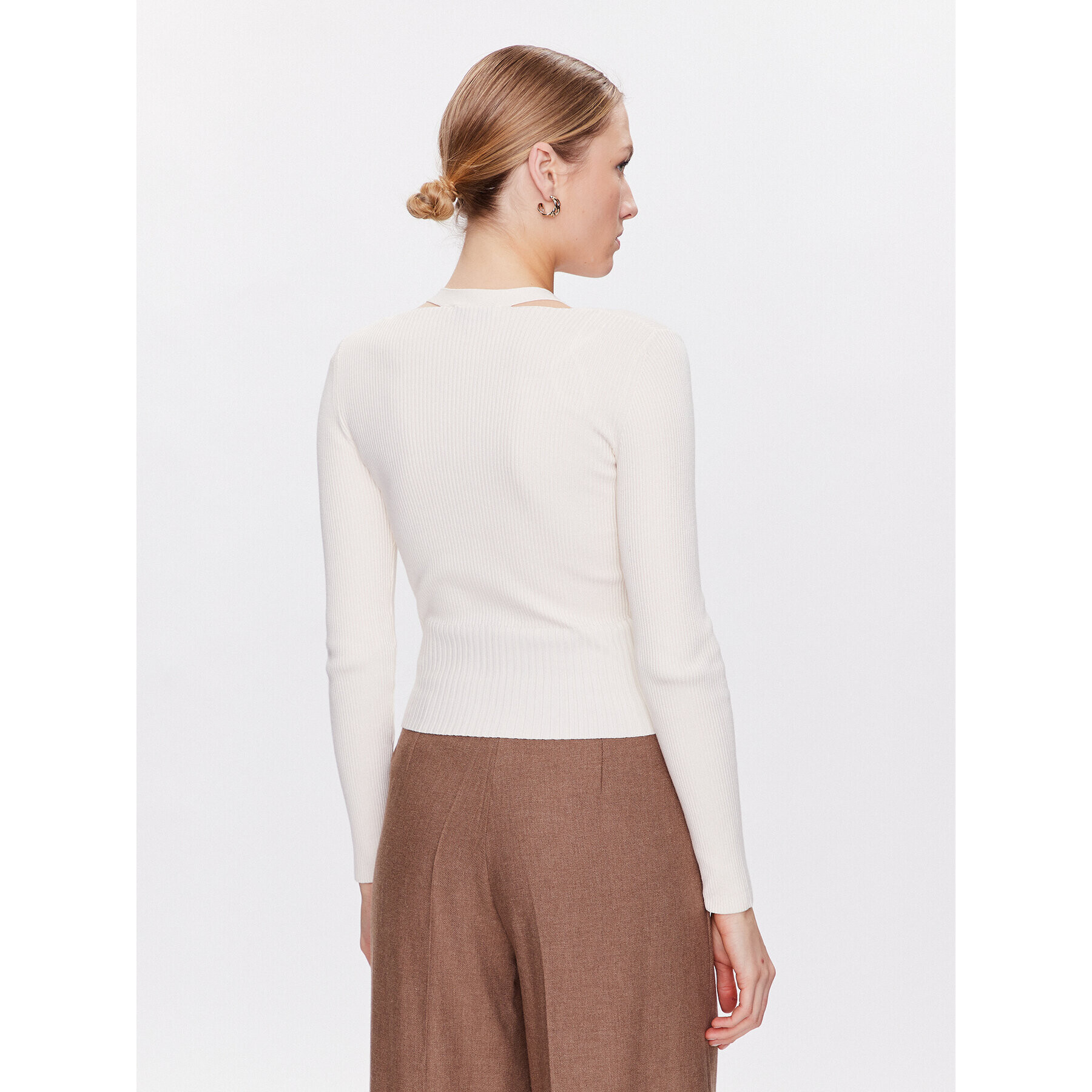 Morgan Пуловер 231-MYRIAM Екрю Slim Fit - Pepit.bg