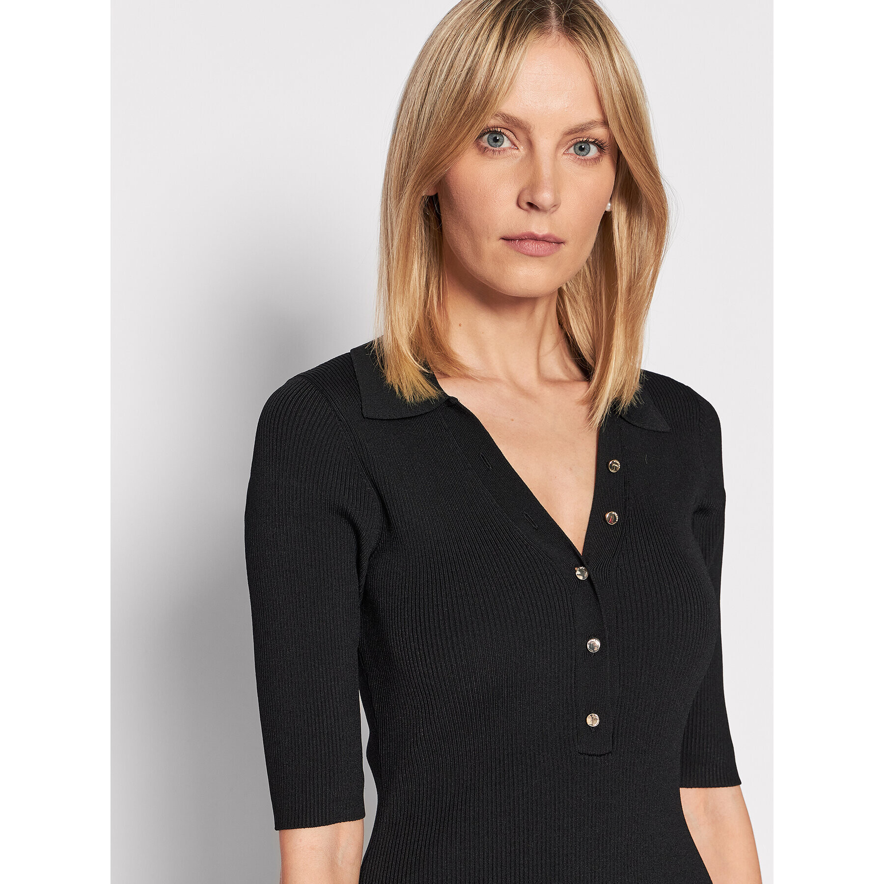 Morgan Ежедневна рокля 221-RMEMI Черен Slim Fit - Pepit.bg