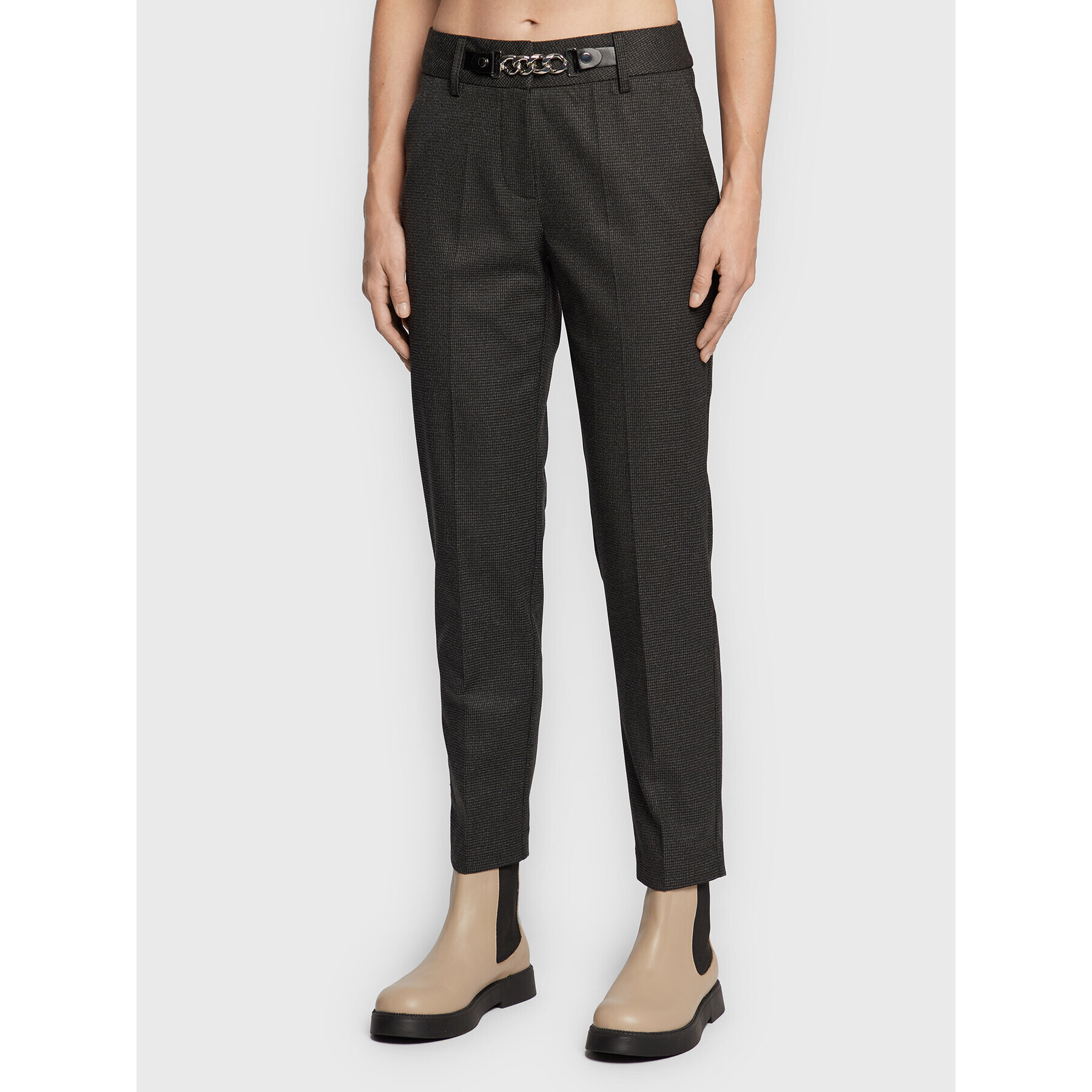 Morgan Текстилни панталони 222-PLIB.F Сив Regular Fit - Pepit.bg