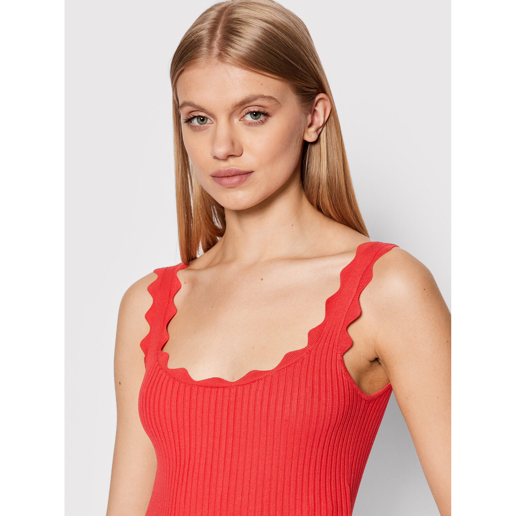 Morgan топ 221-MSIRENE Червен Slim Fit - Pepit.bg