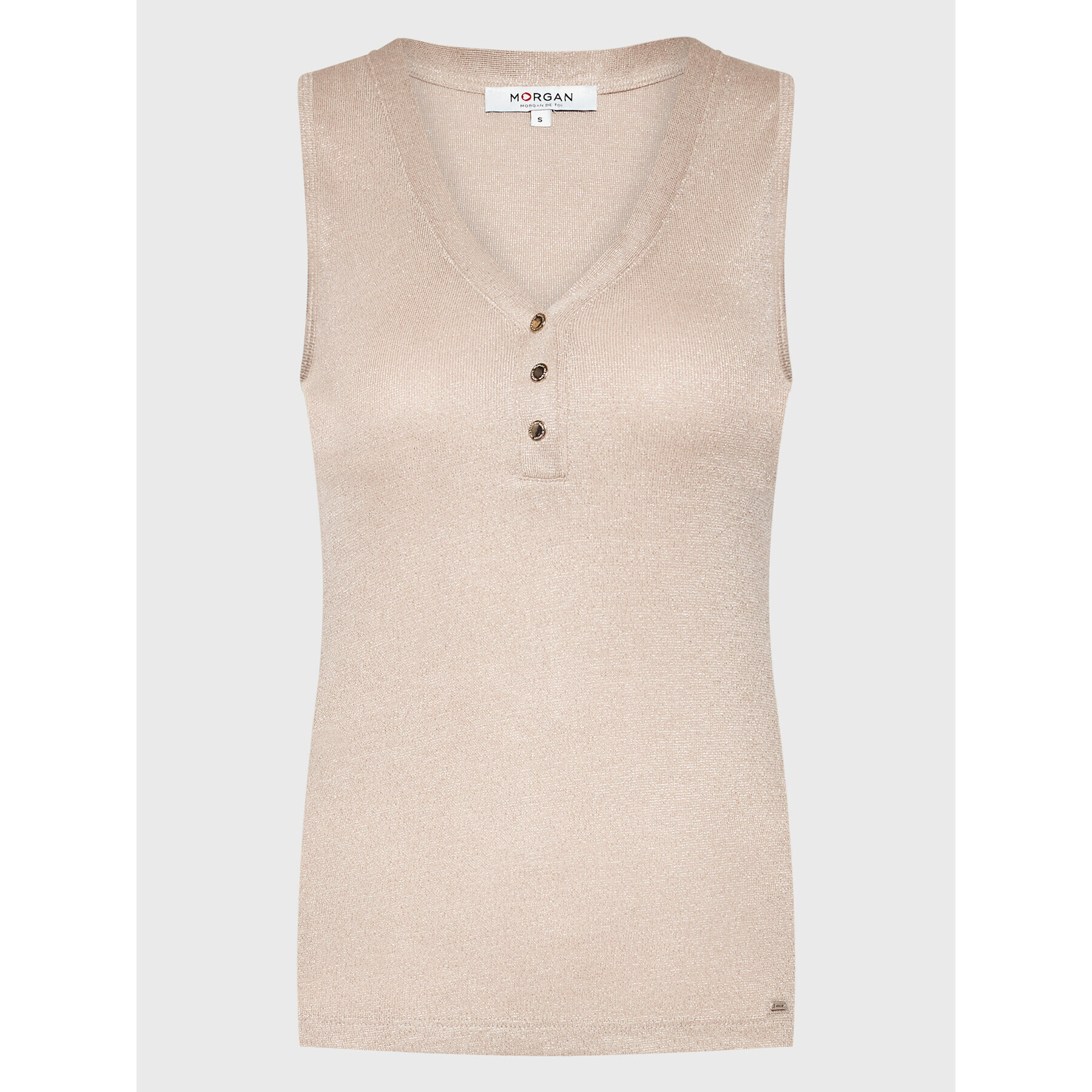 Morgan топ 222-DICHA Бежов Regular Fit - Pepit.bg