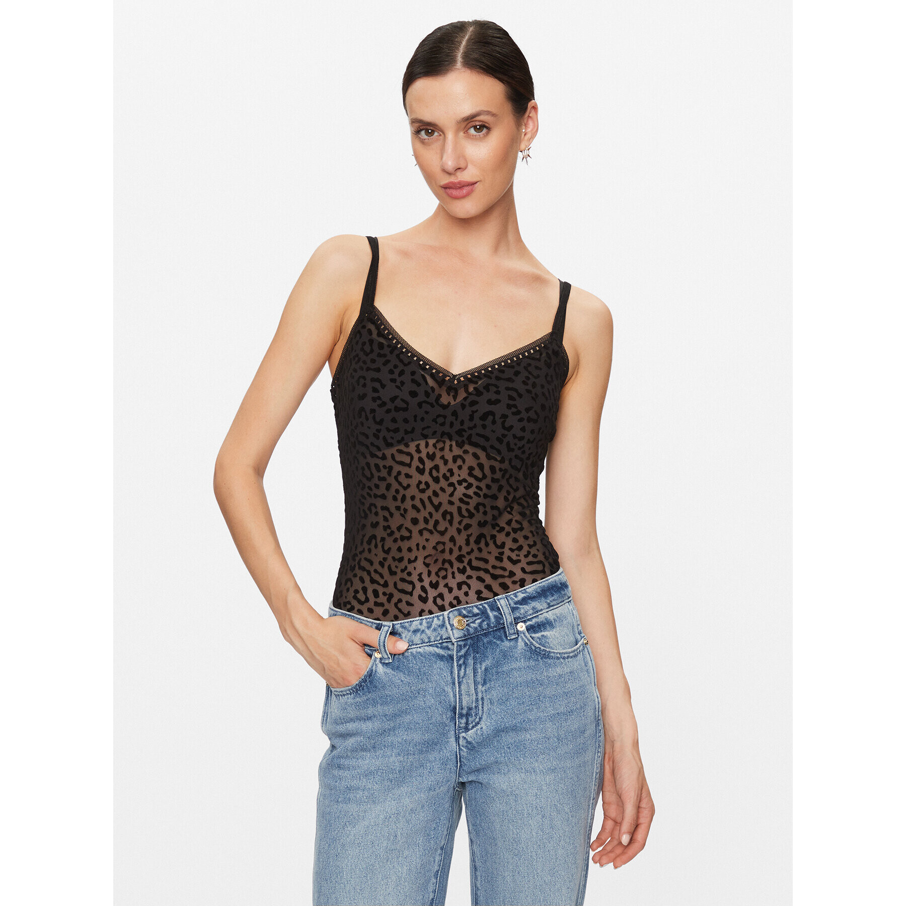 Morgan топ 232-BEO Черен Slim Fit - Pepit.bg