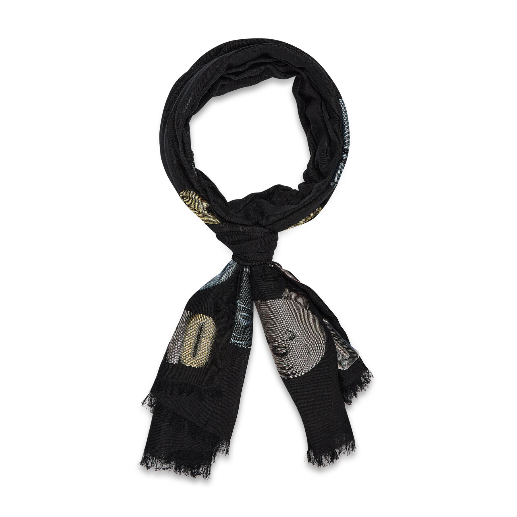 MOSCHINO Шал 30704 0M2589 Черен - Pepit.bg