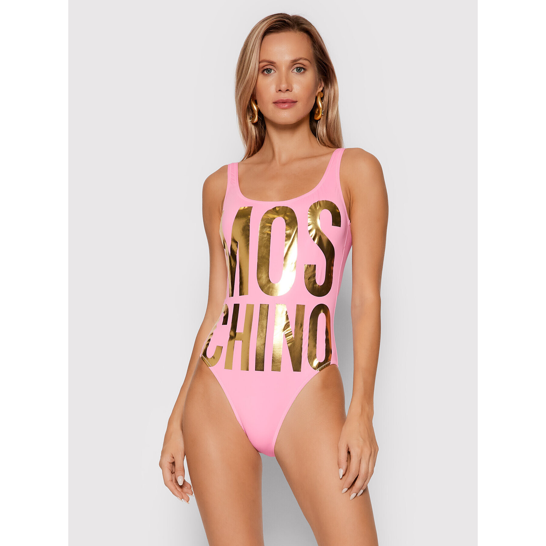 MOSCHINO Underwear & Swim Бански костюм A8104 2611 Розов - Pepit.bg