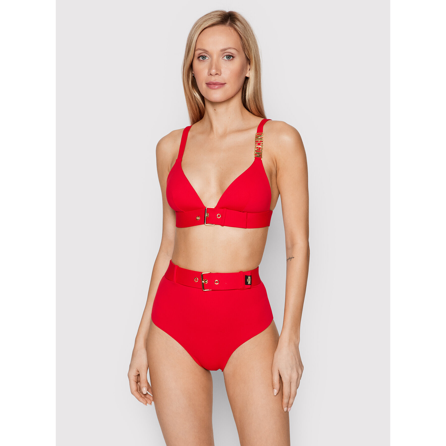 MOSCHINO Underwear & Swim Горнище на бански A5703 5508 Червен - Pepit.bg