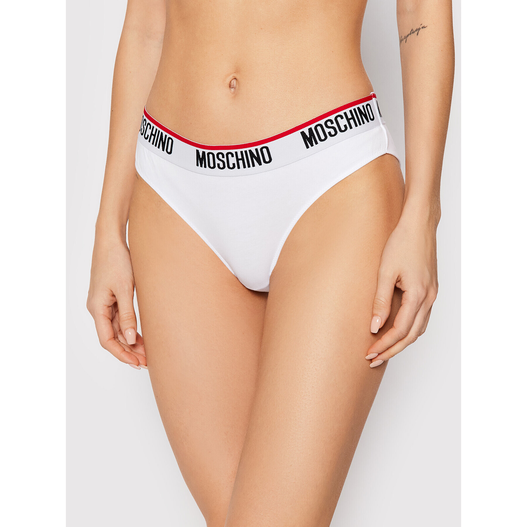 MOSCHINO Underwear & Swim Комплект 2 чифта бикини бразилиана 4745 9003 Бял - Pepit.bg