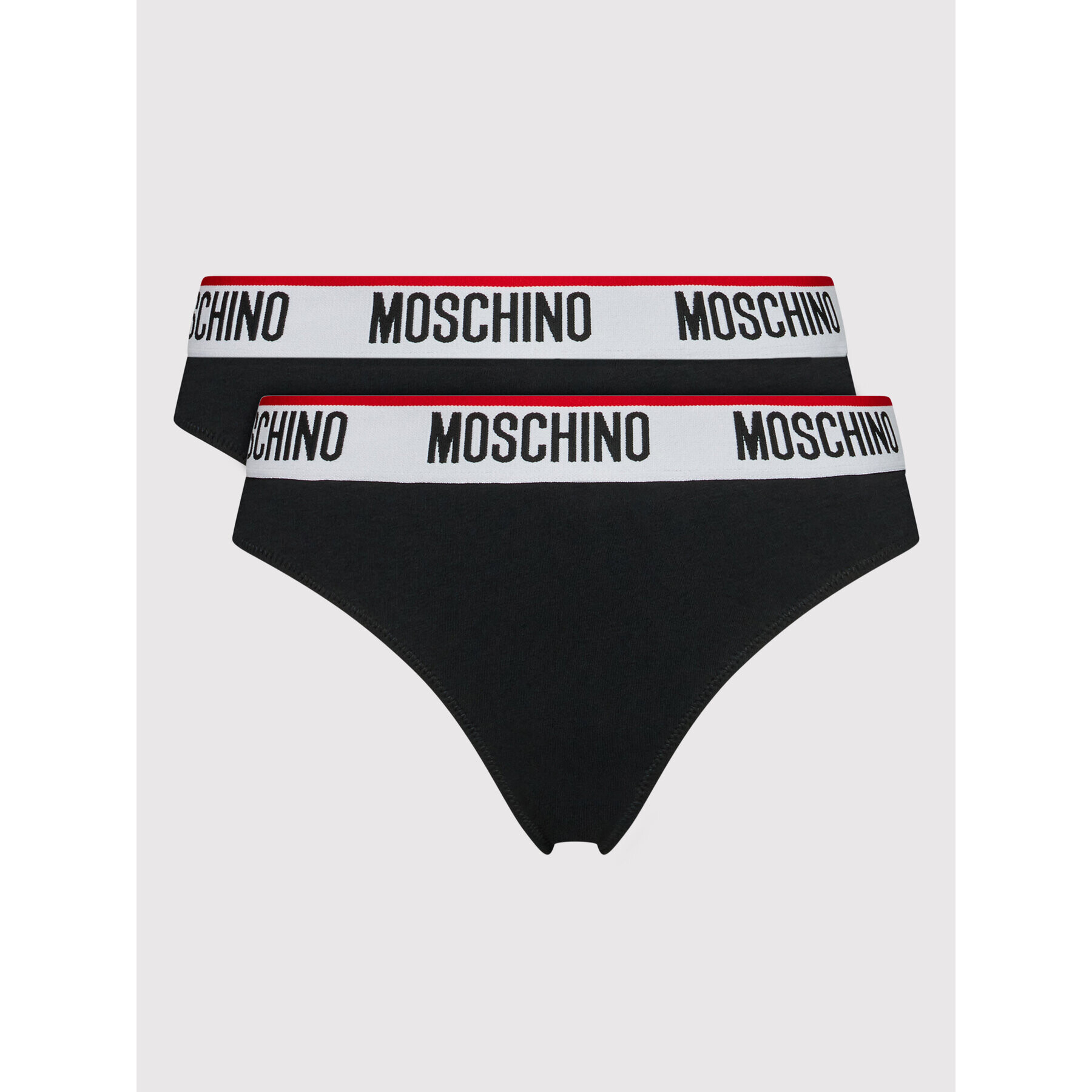 MOSCHINO Underwear & Swim Комплект 2 чифта бикини бразилиана 4745 9003 Черен - Pepit.bg