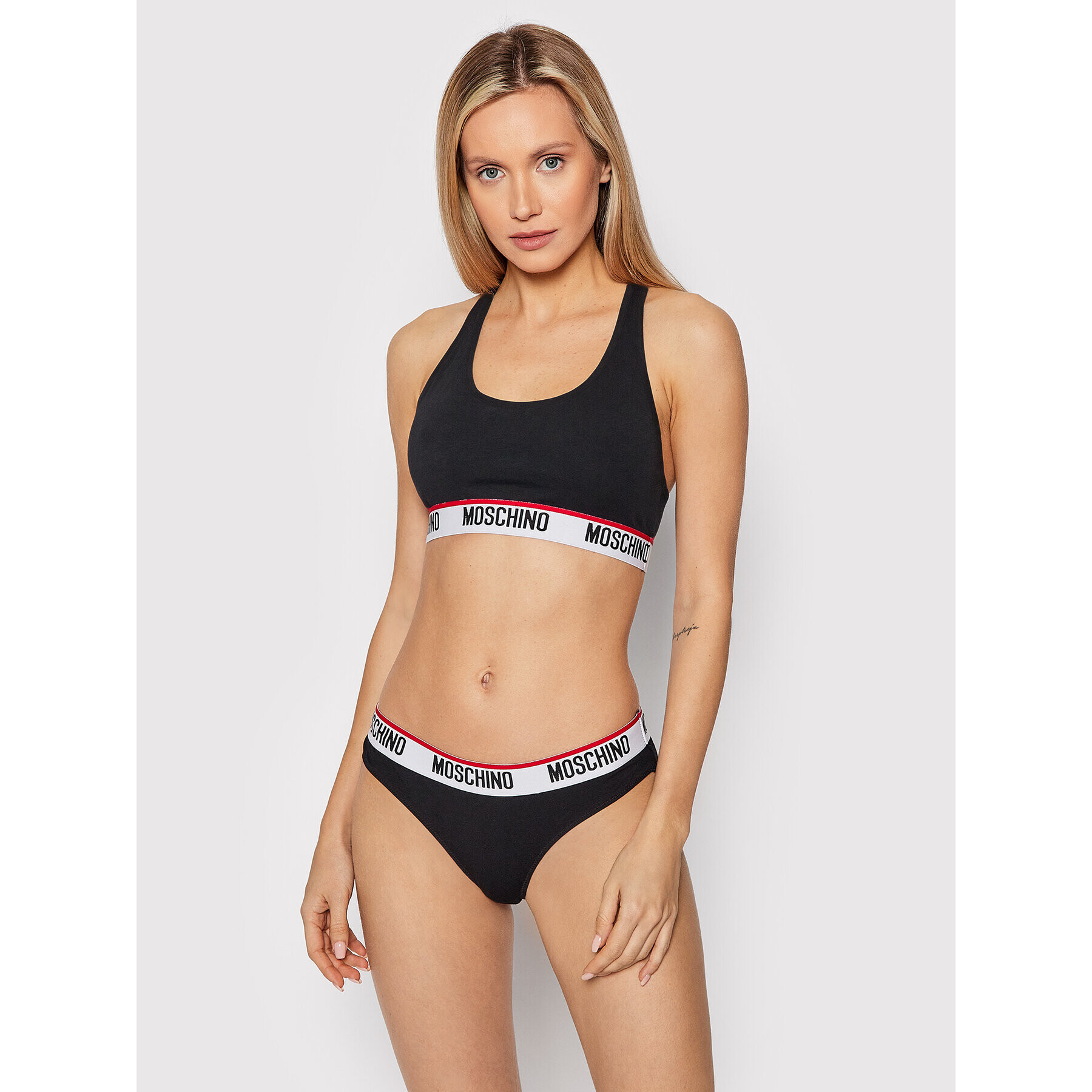 MOSCHINO Underwear & Swim Комплект 2 чифта бикини бразилиана 4745 9003 Черен - Pepit.bg