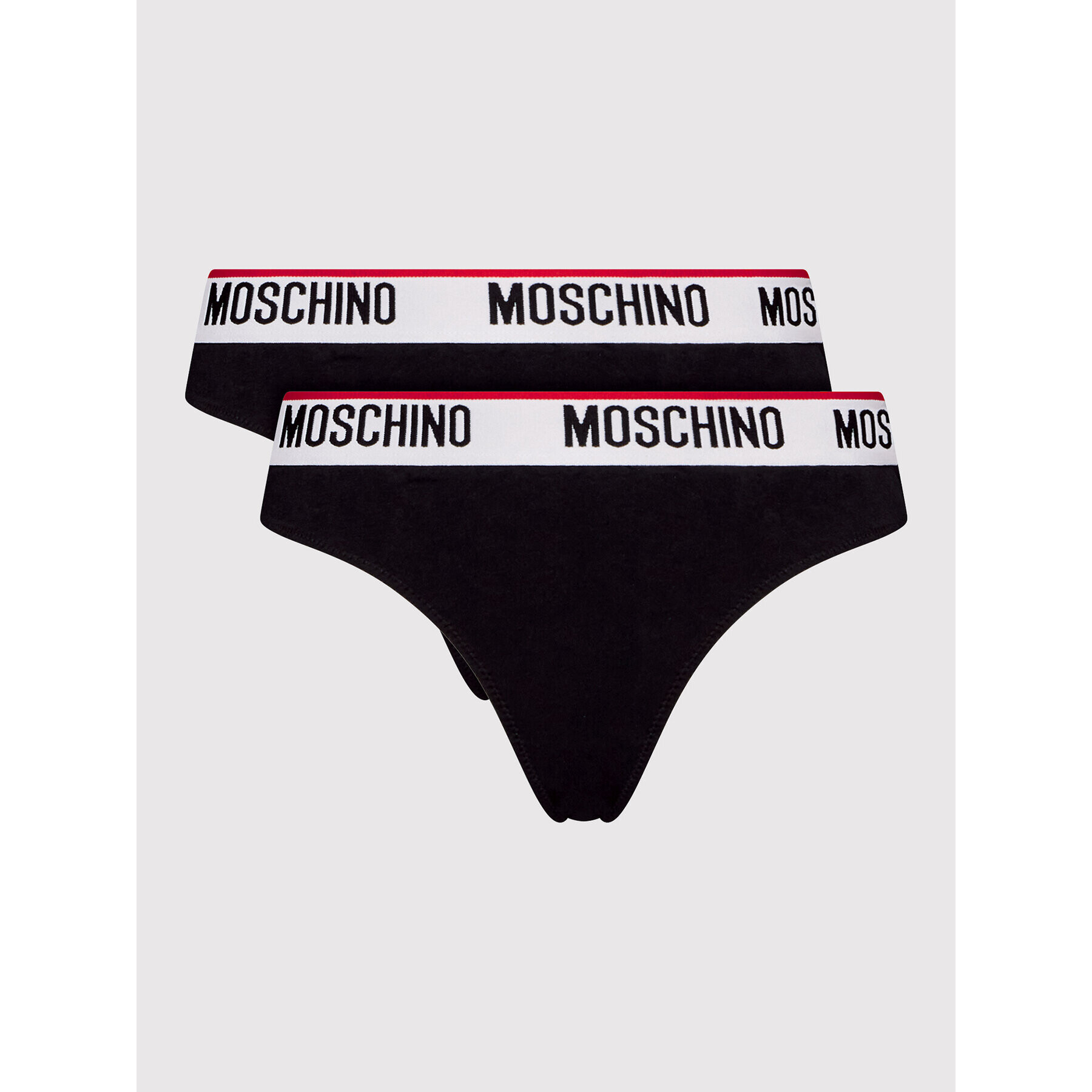 MOSCHINO Underwear & Swim Комплект 2 чифта бикини бразилиана 4745 9003 Черен - Pepit.bg