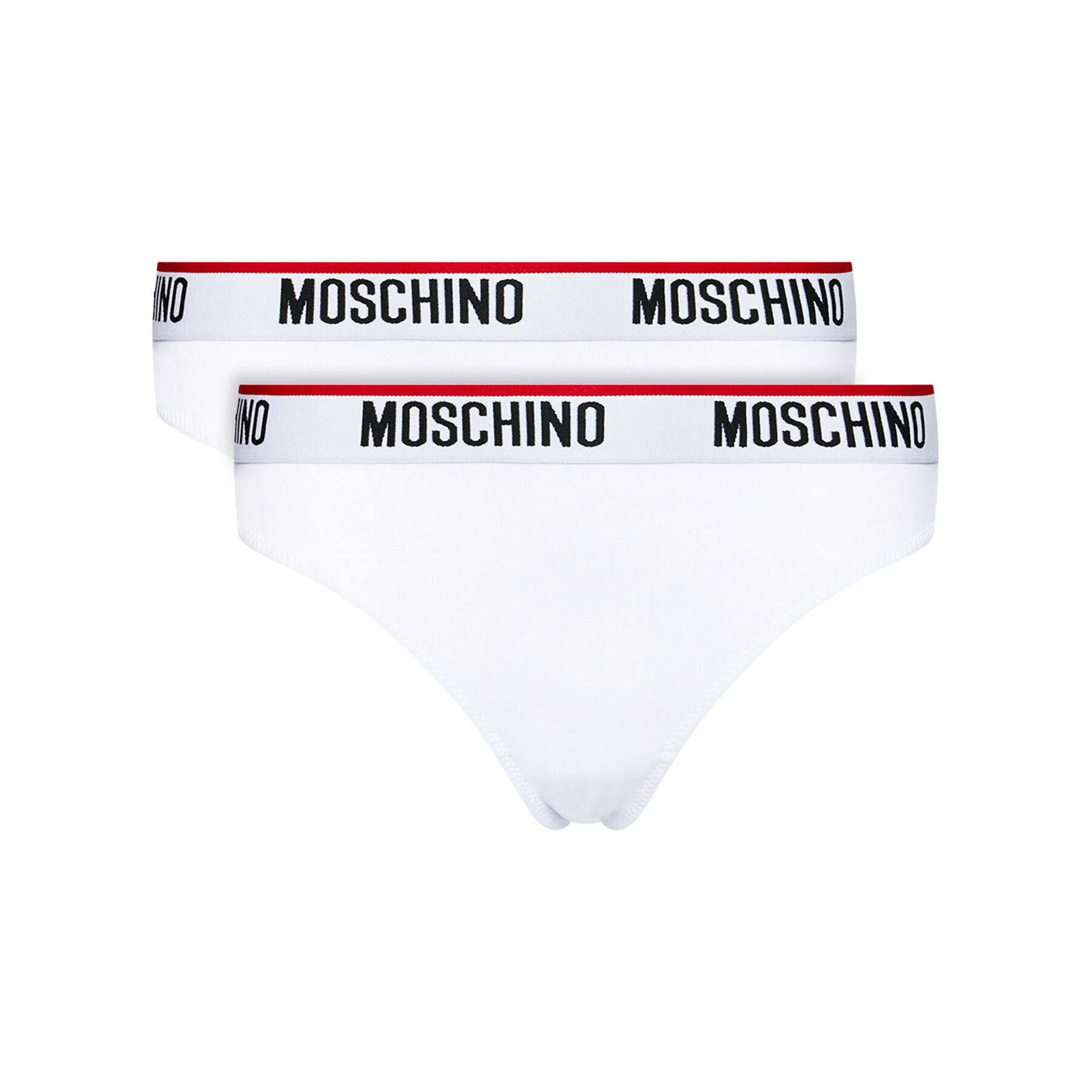 MOSCHINO Underwear & Swim Комплект 2 чифта бикини бразилиана ZUA4745 9003 Бял - Pepit.bg