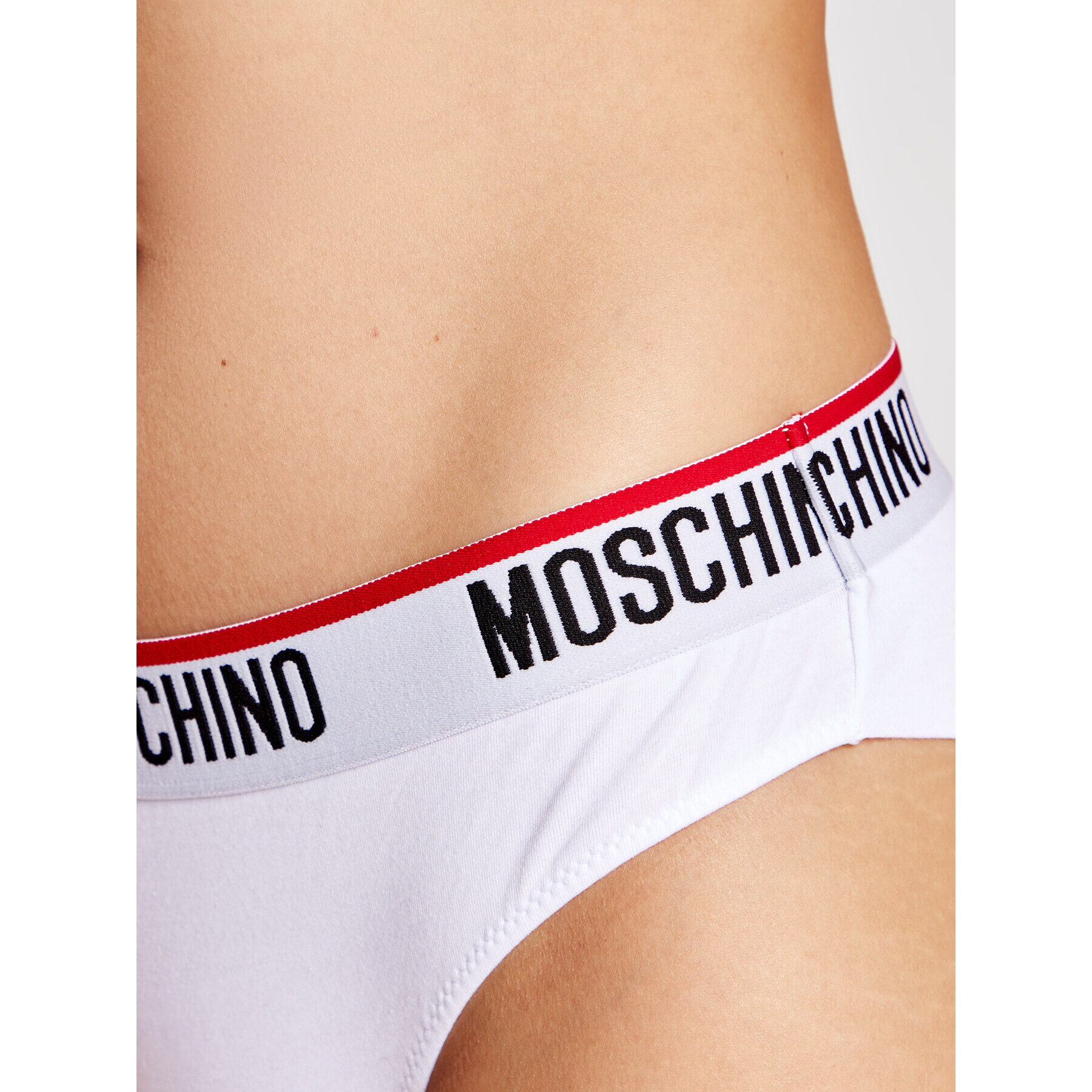 MOSCHINO Underwear & Swim Комплект 2 чифта бикини бразилиана ZUA4745 9003 Бял - Pepit.bg