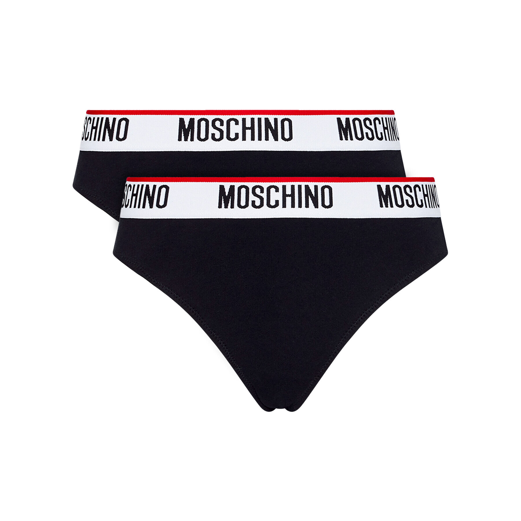 MOSCHINO Underwear & Swim Комплект 2 чифта бикини бразилиана ZUA4745 9003 Черен - Pepit.bg