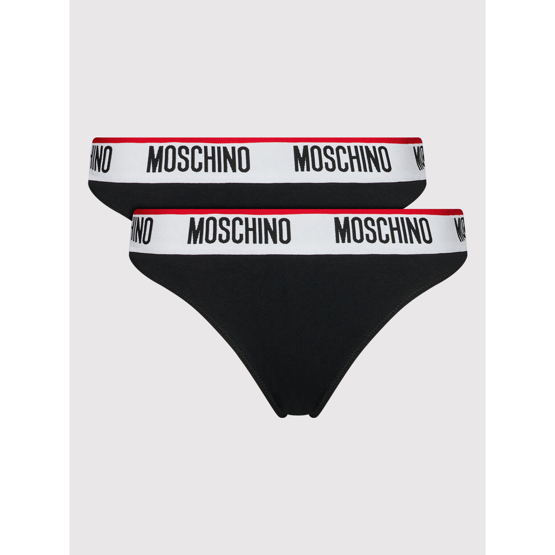 MOSCHINO Underwear & Swim Комплект 2 чифта класически бикини 4742 9003 Черен - Pepit.bg