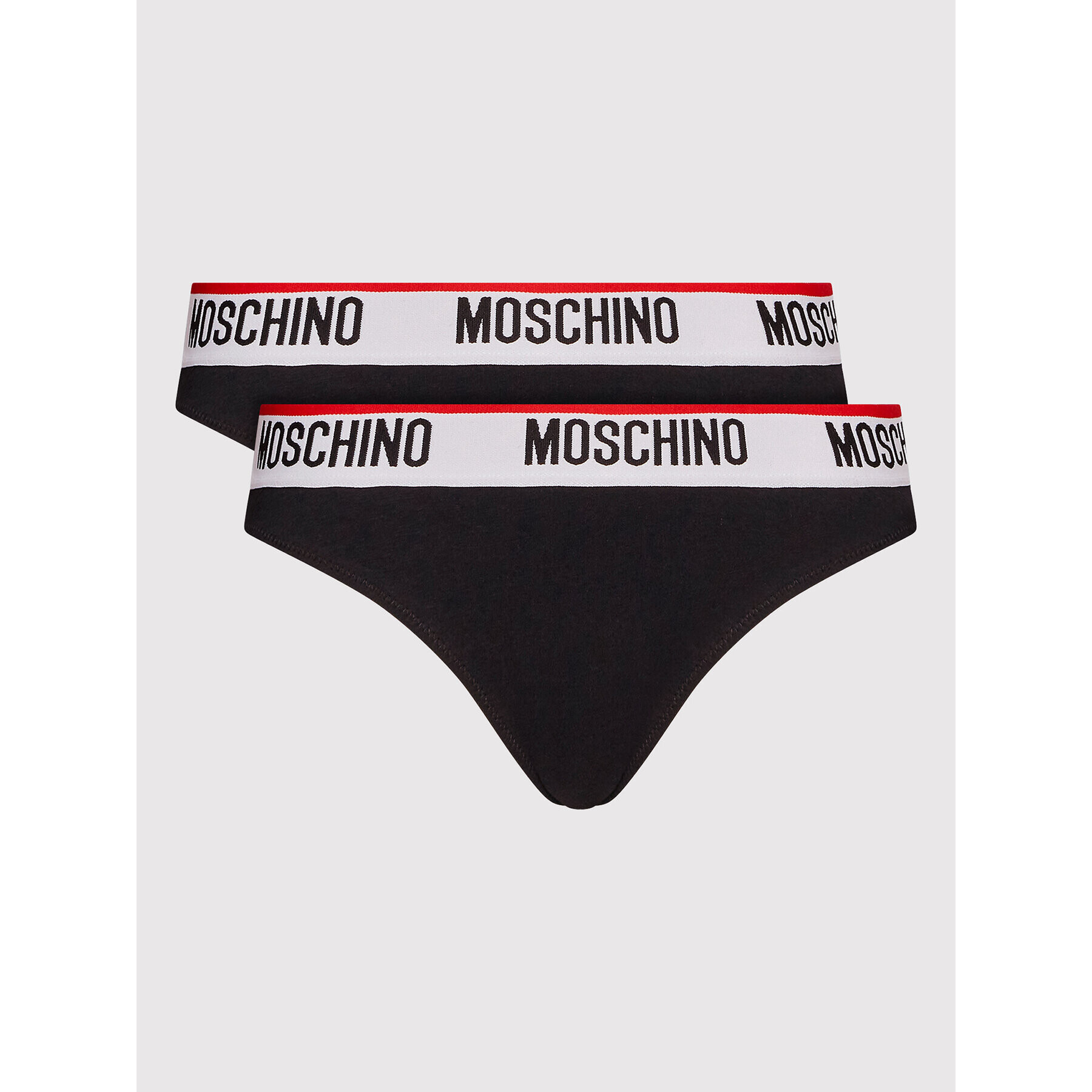 MOSCHINO Underwear & Swim Комплект 2 чифта класически бикини 4742 9003 Черен - Pepit.bg