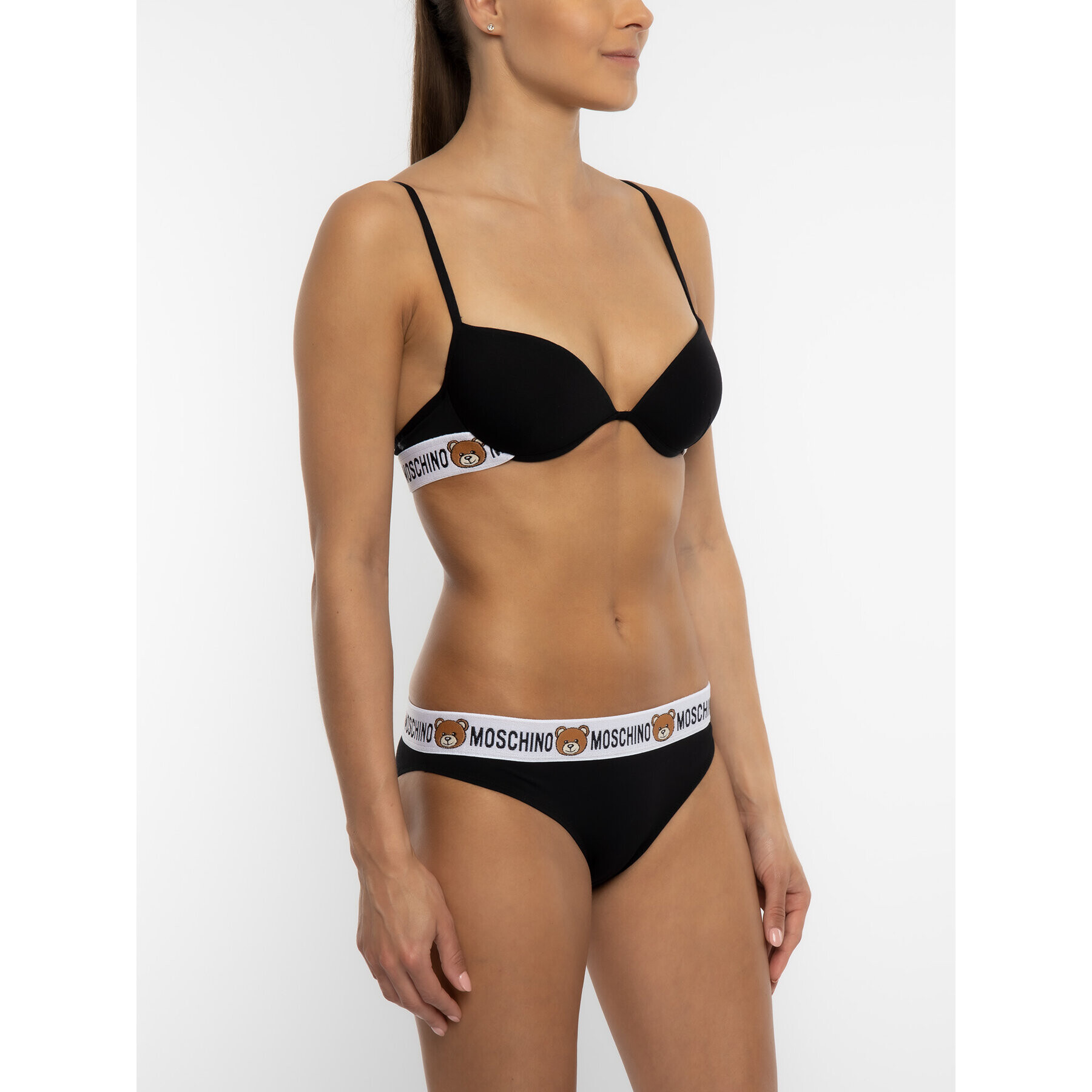 MOSCHINO Underwear & Swim Сутиен с банели A4615 9003 Черен - Pepit.bg