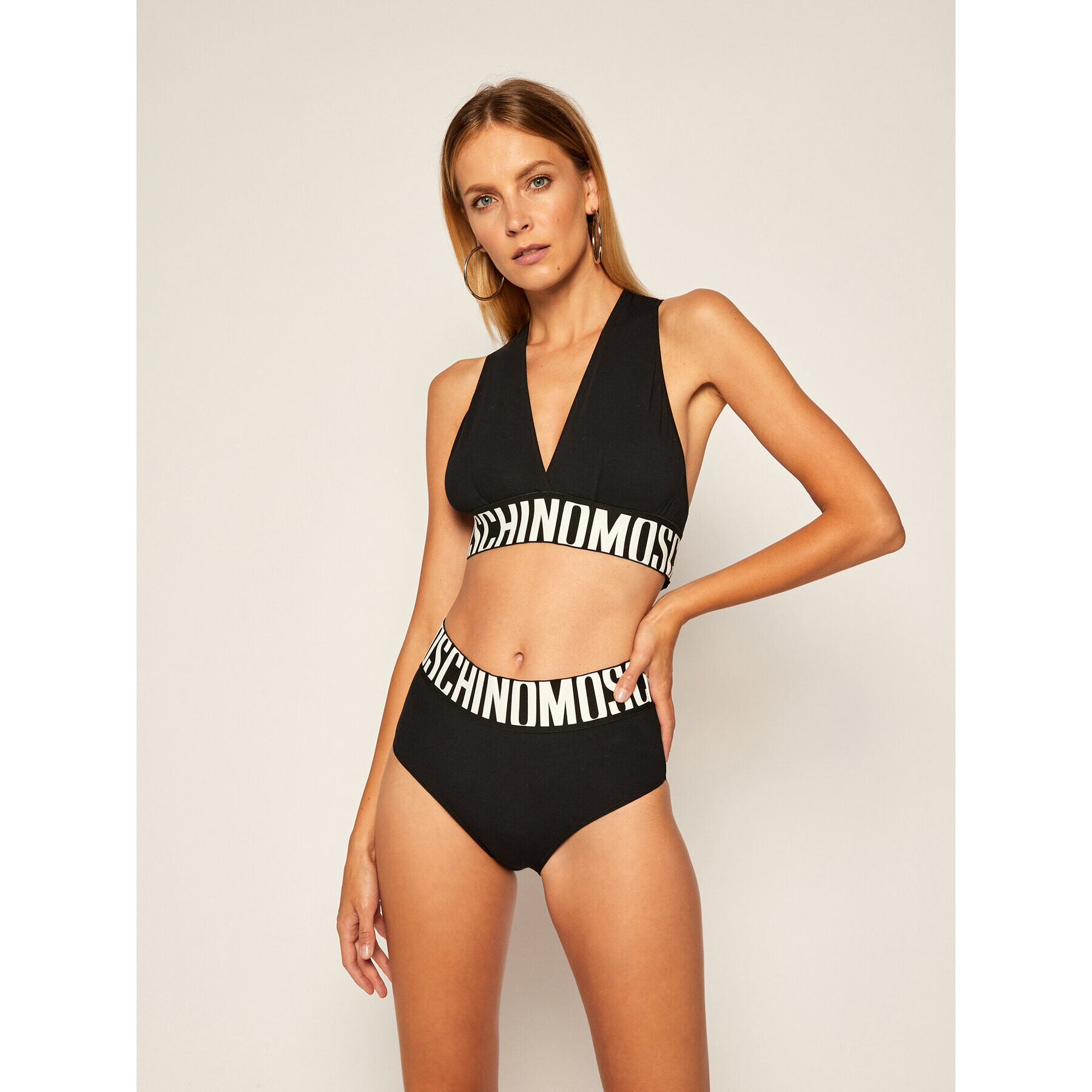 MOSCHINO Underwear & Swim Сутиен-топ 46 399 003 Черен - Pepit.bg