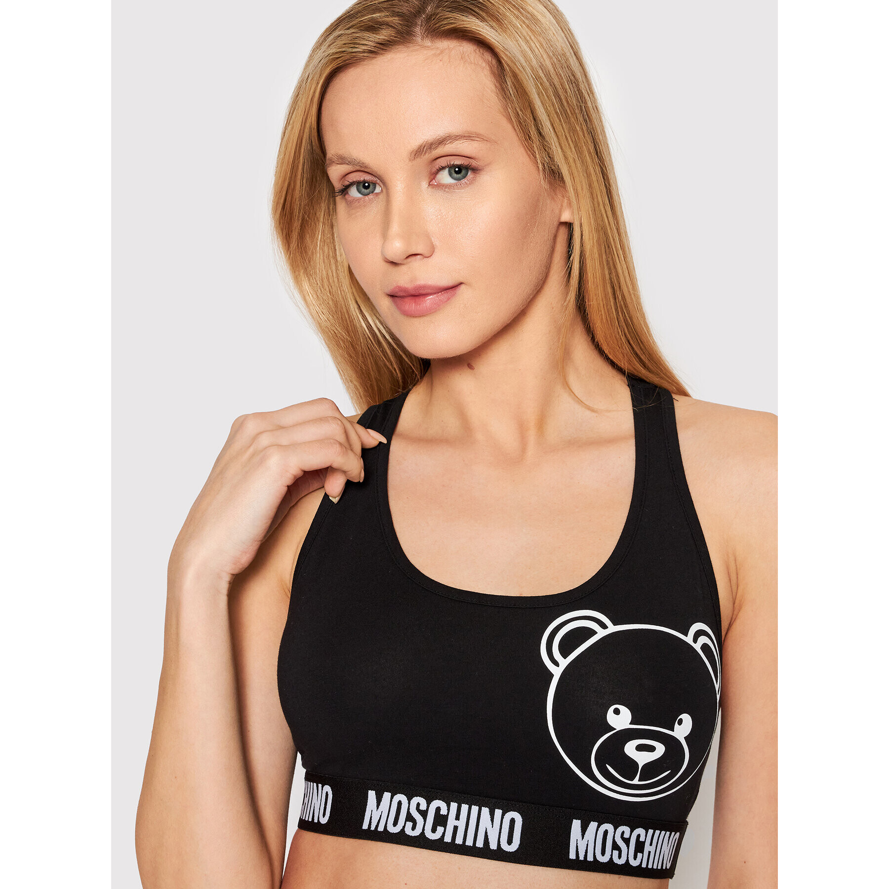 MOSCHINO Underwear & Swim Сутиен-топ 6811 9008 Черен - Pepit.bg