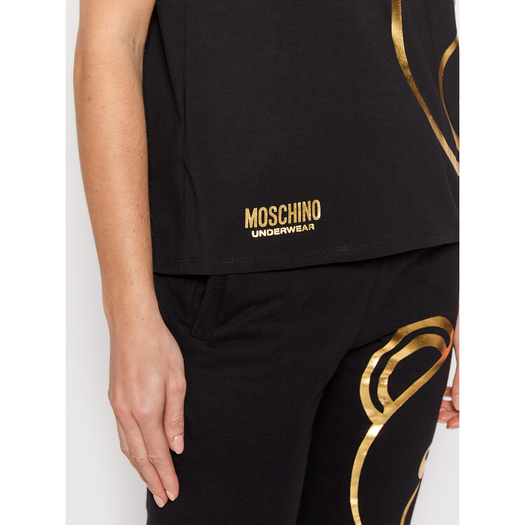 MOSCHINO Underwear & Swim Тишърт 1903 9010 Черен Regular Fit - Pepit.bg