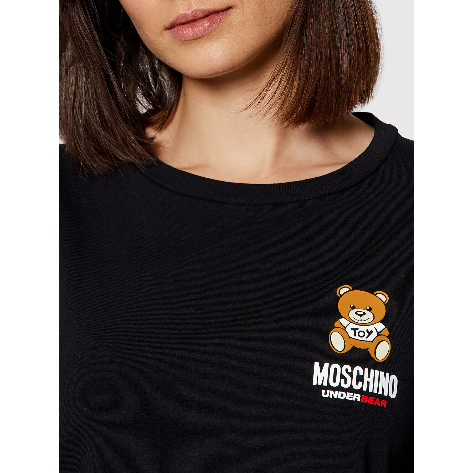 MOSCHINO Underwear & Swim Тишърт 1910 9021 Черен Relaxed Fit - Pepit.bg