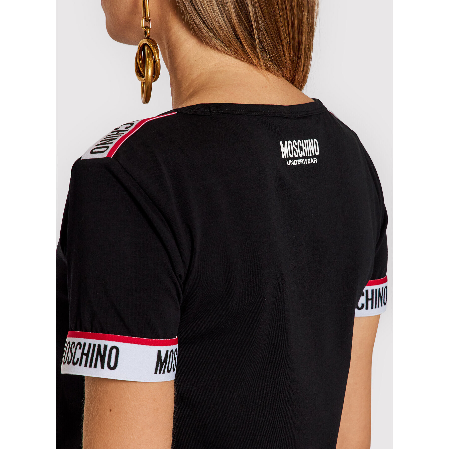 MOSCHINO Underwear & Swim Тишърт 1918 9003 Черен Regular Fit - Pepit.bg