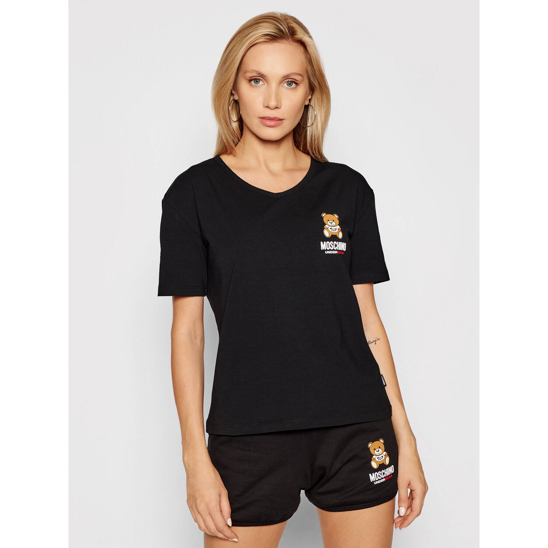 MOSCHINO Underwear & Swim Тишърт 1924 9021 Черен Regular Fit - Pepit.bg