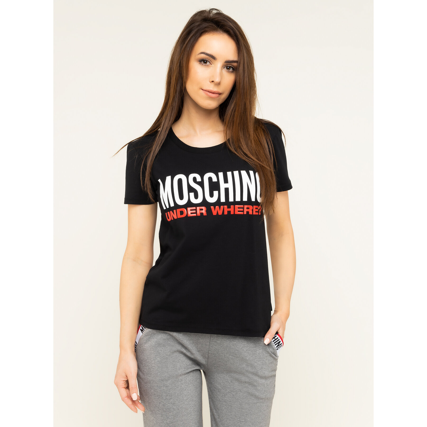 MOSCHINO Underwear & Swim Тишърт A1905 9003 Черен Regular Fit - Pepit.bg