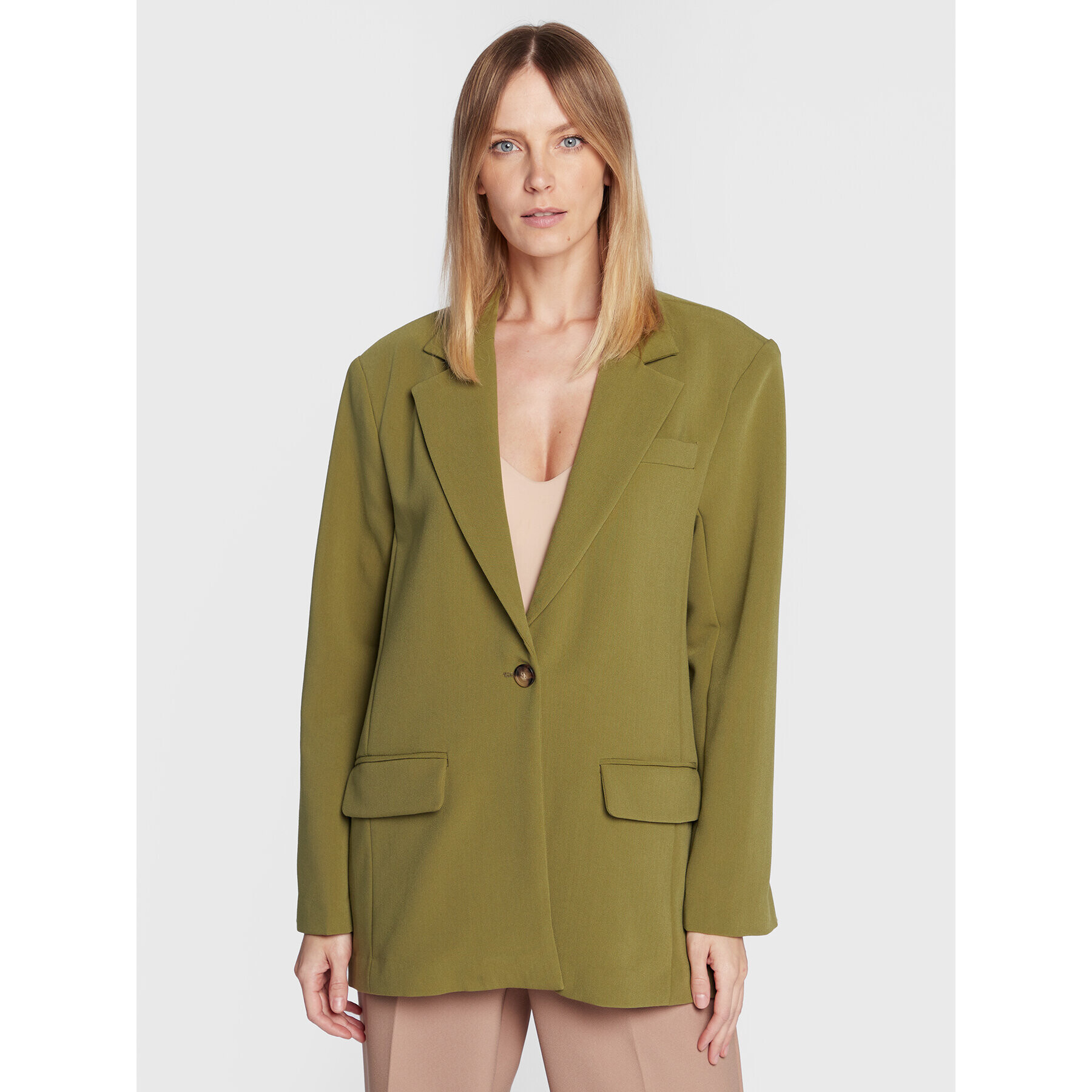 Moss Copenhagen Сако Taira 16934 Зелен Regular Fit - Pepit.bg