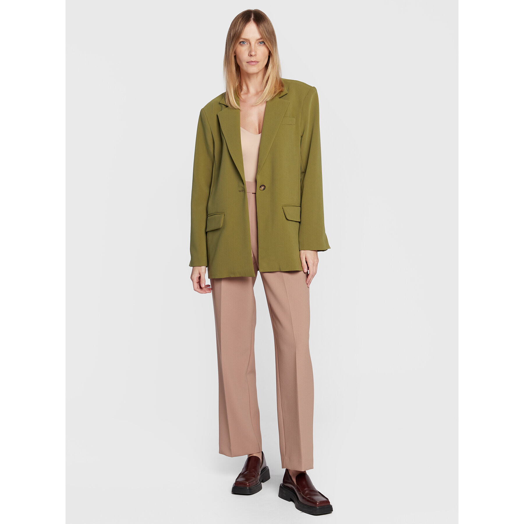 Moss Copenhagen Сако Taira 16934 Зелен Regular Fit - Pepit.bg