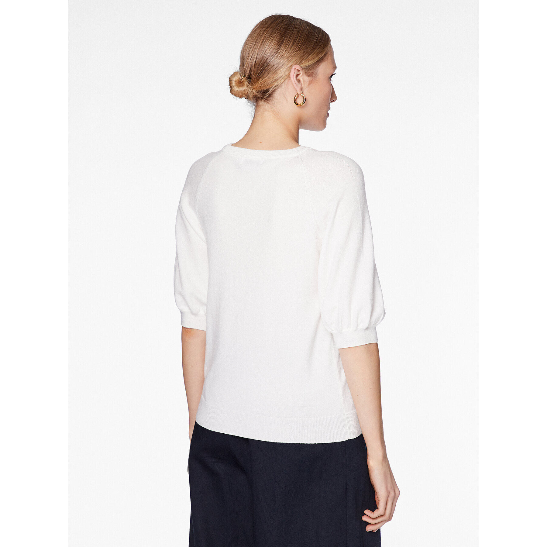 Moss Copenhagen Блуза 17516 Бял Basic Fit - Pepit.bg
