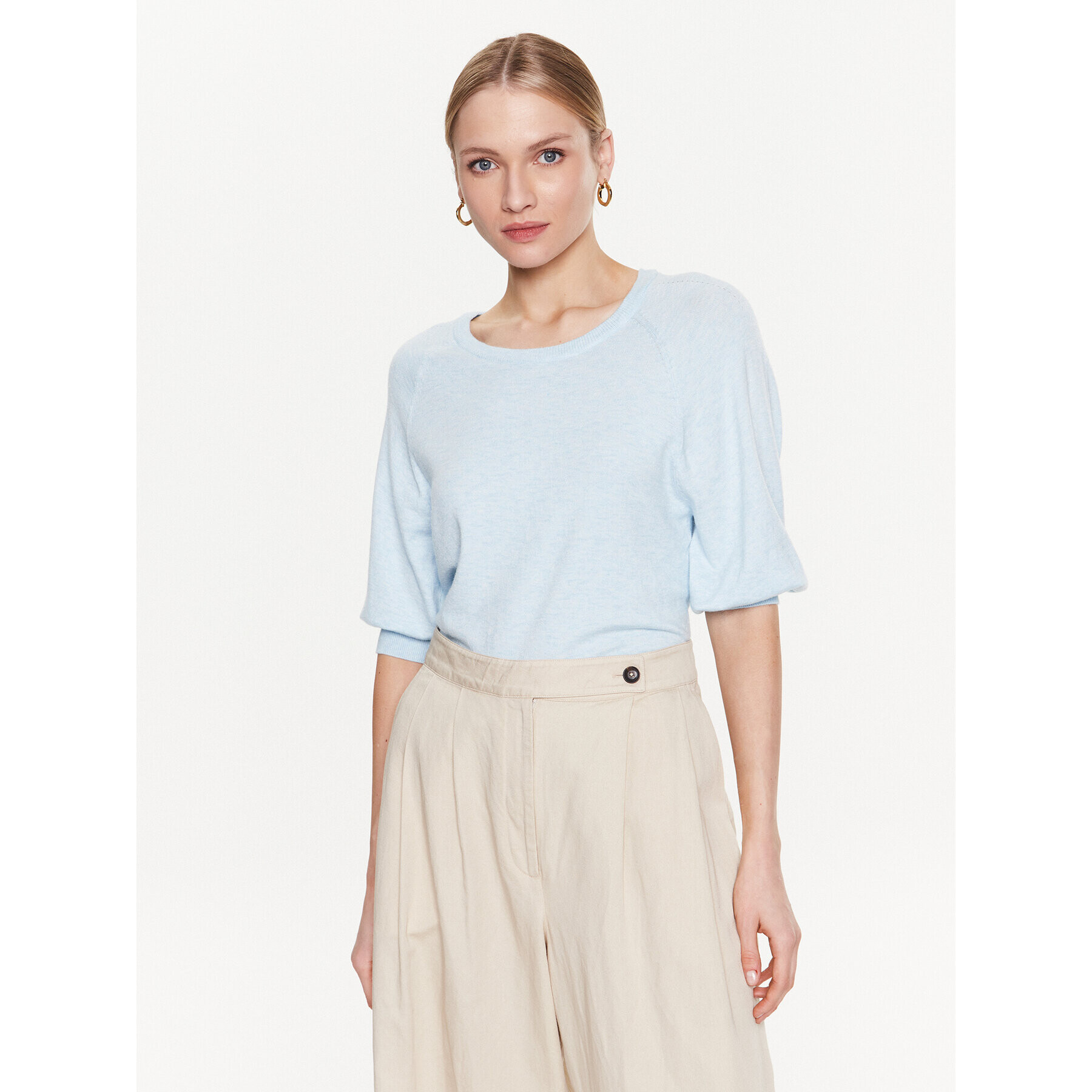 Moss Copenhagen Блуза 17527 Син Basic Fit - Pepit.bg