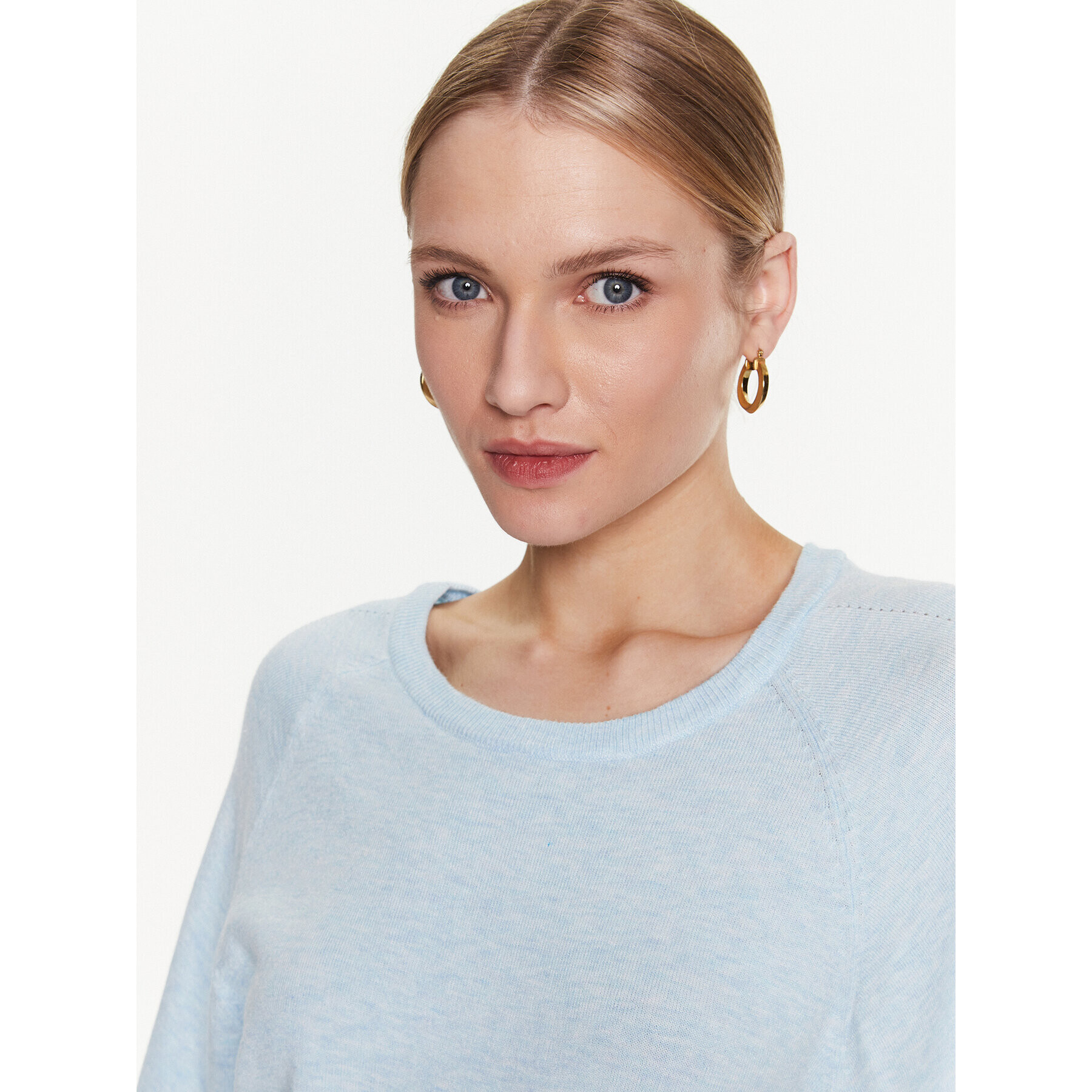 Moss Copenhagen Блуза 17527 Син Basic Fit - Pepit.bg