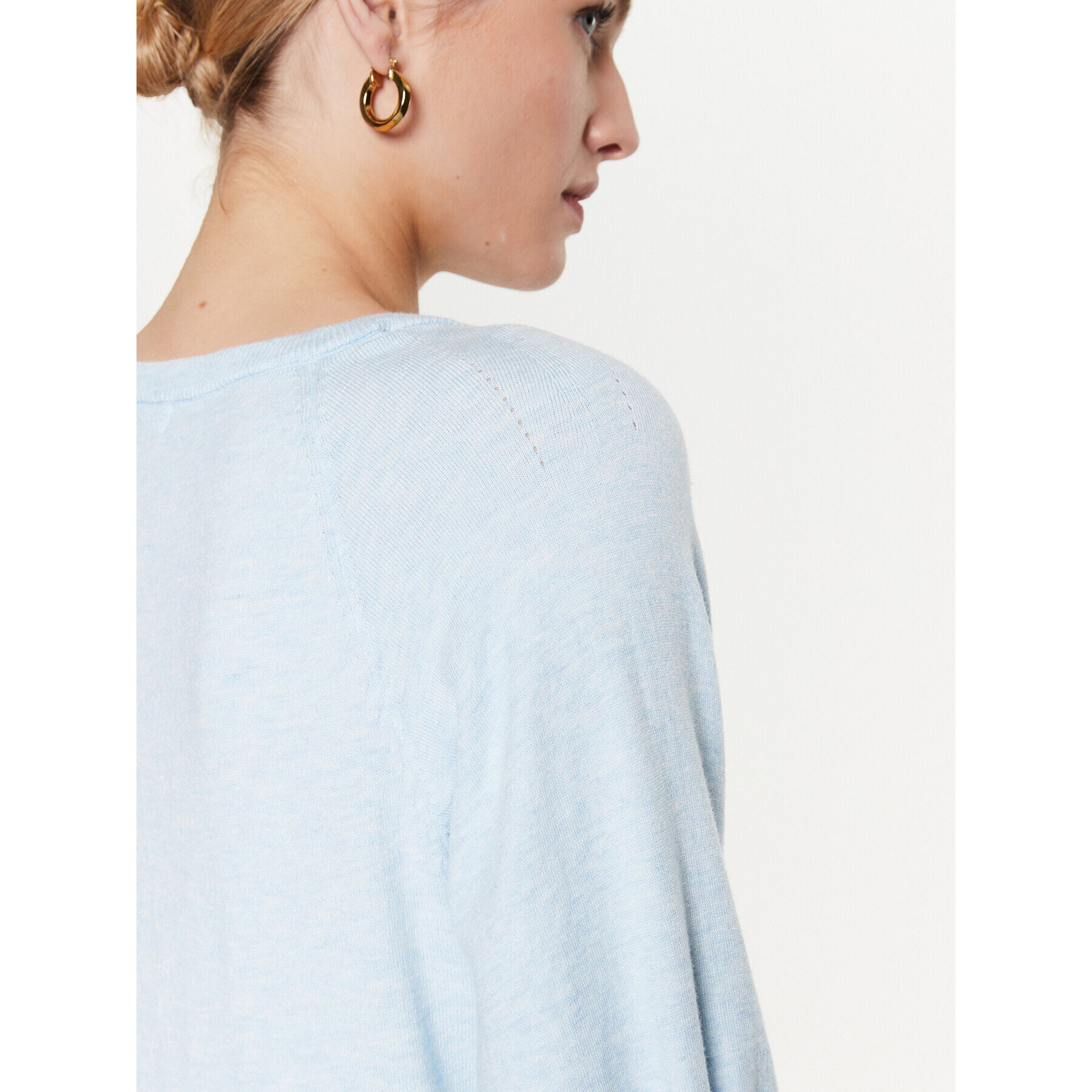 Moss Copenhagen Блуза 17527 Син Basic Fit - Pepit.bg