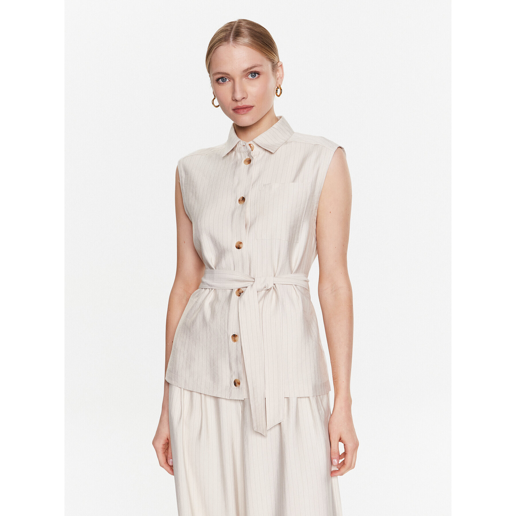 Moss Copenhagen Блуза Joanita 17335 Бежов Regular Fit - Pepit.bg