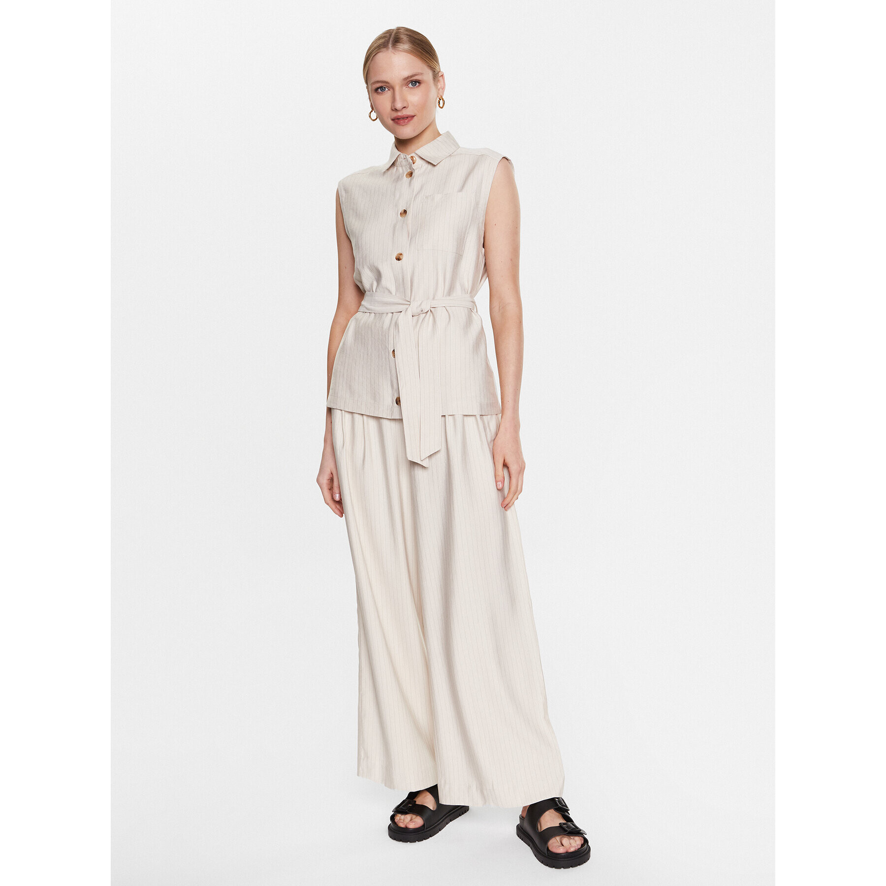 Moss Copenhagen Блуза Joanita 17335 Бежов Regular Fit - Pepit.bg